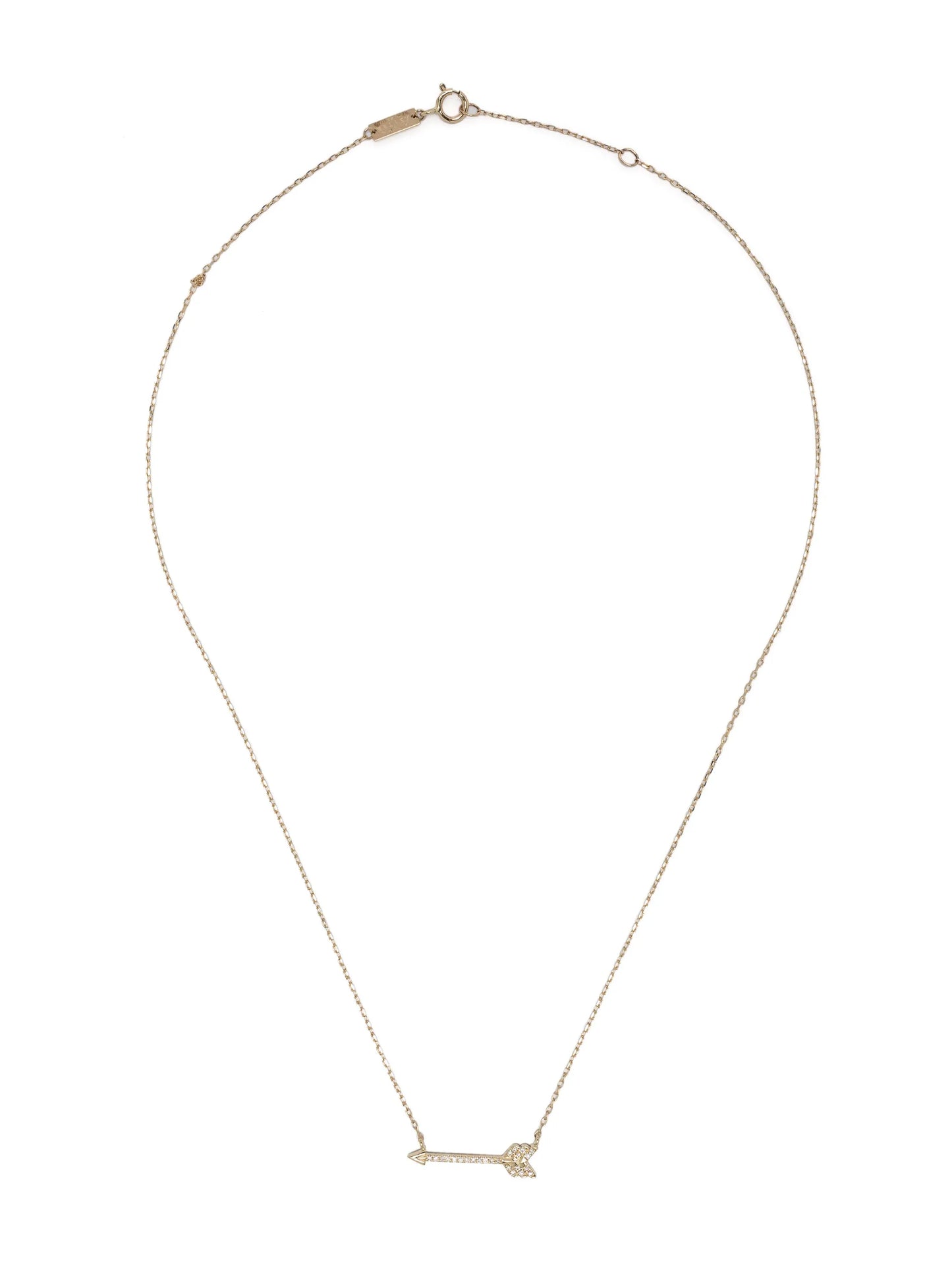 14kt yellow gold arrow-pendant necklace