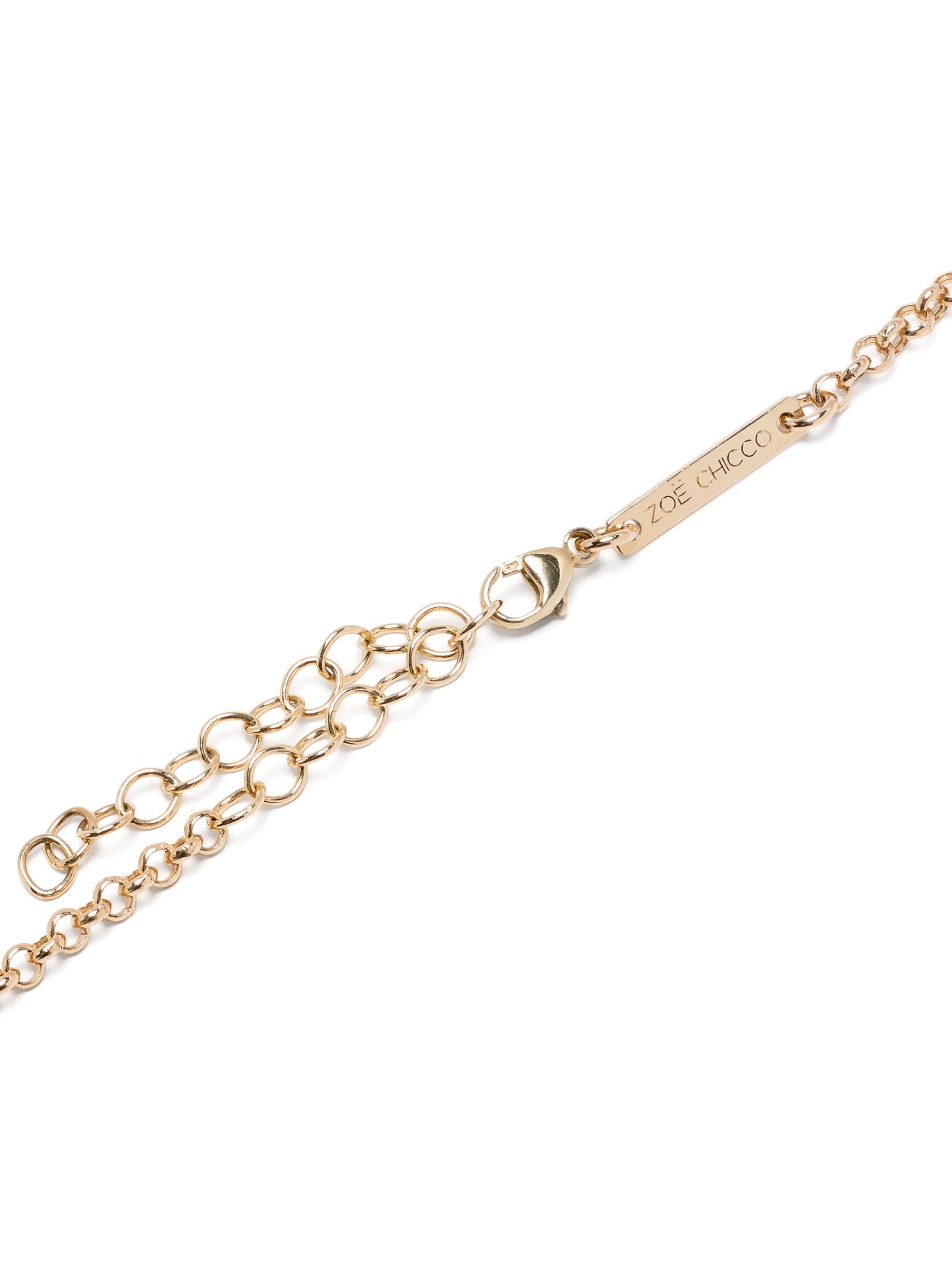 14kt yellow gold diamond necklace