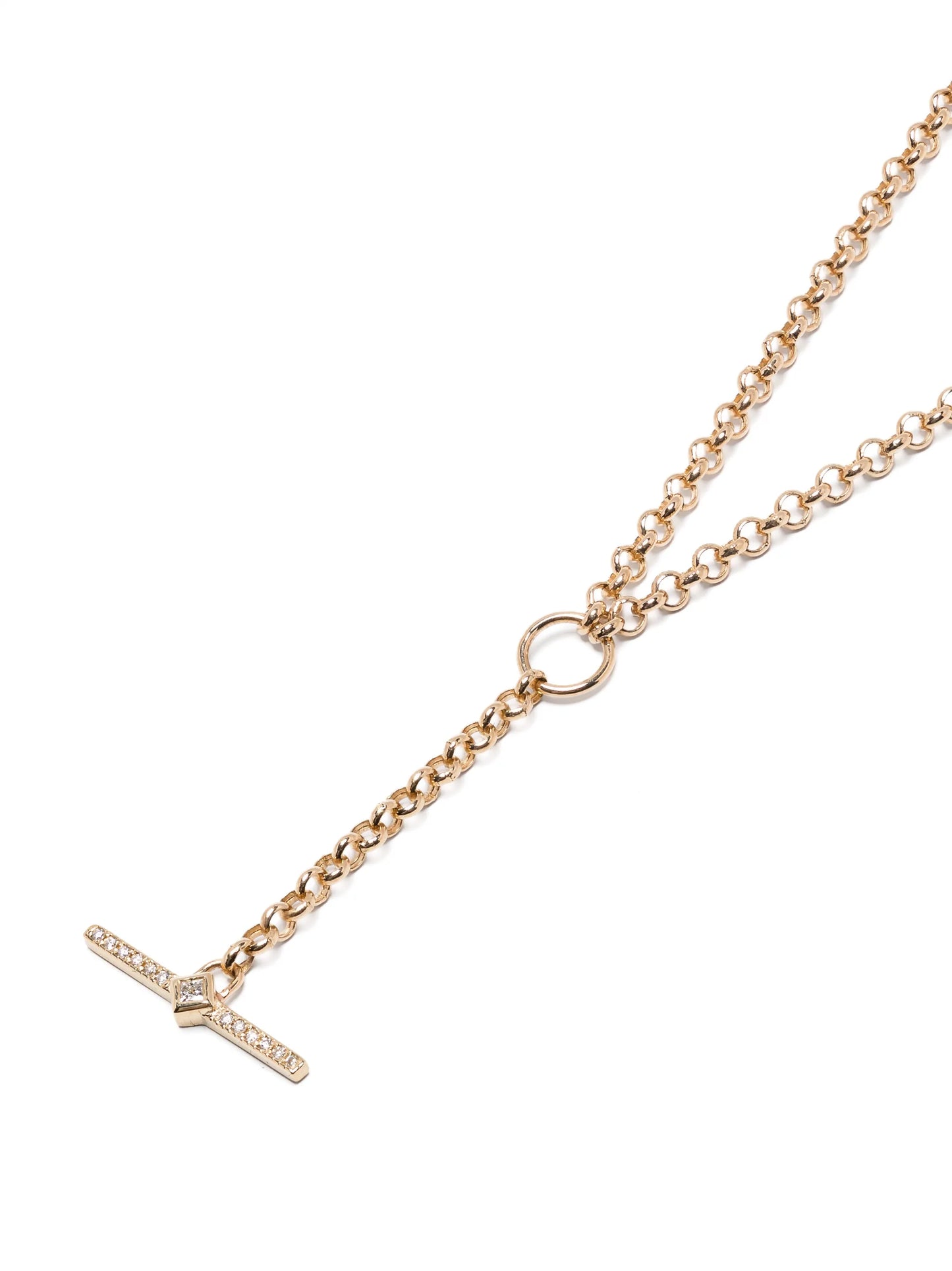 14kt yellow gold diamond necklace