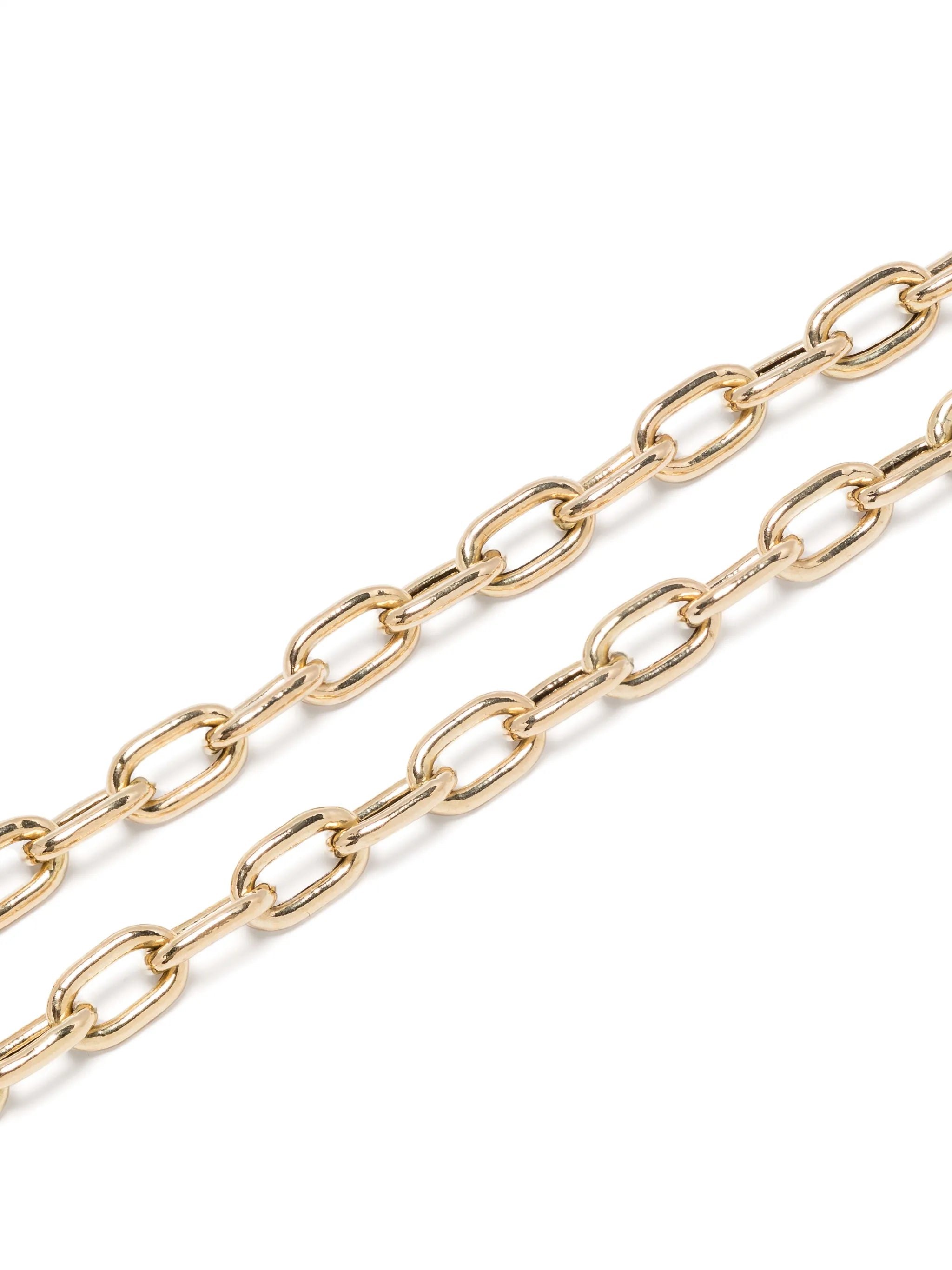14kt yellow gold anchor-chain necklace