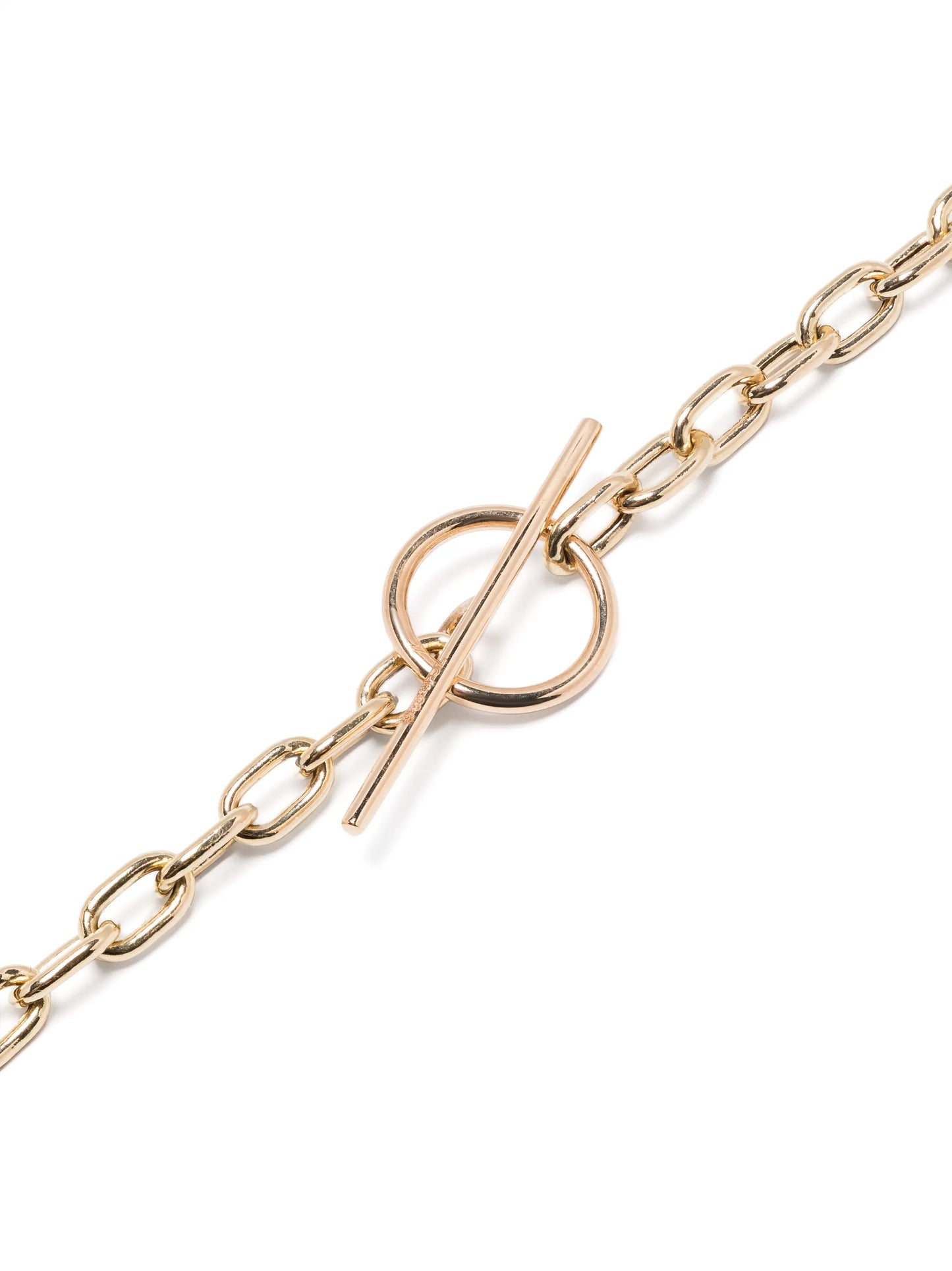 14kt yellow gold anchor-chain necklace