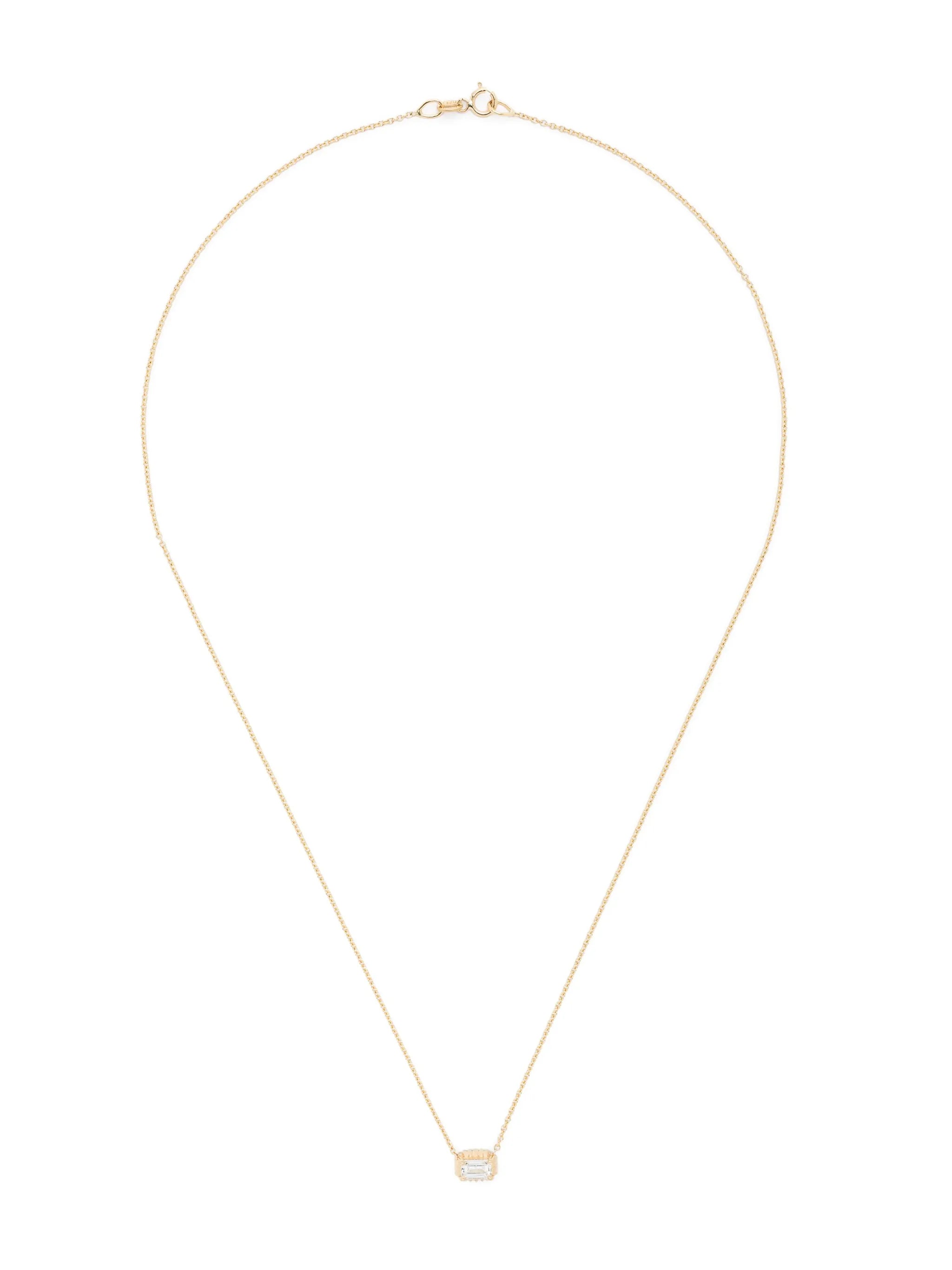 18kt yellow gold diamond necklace