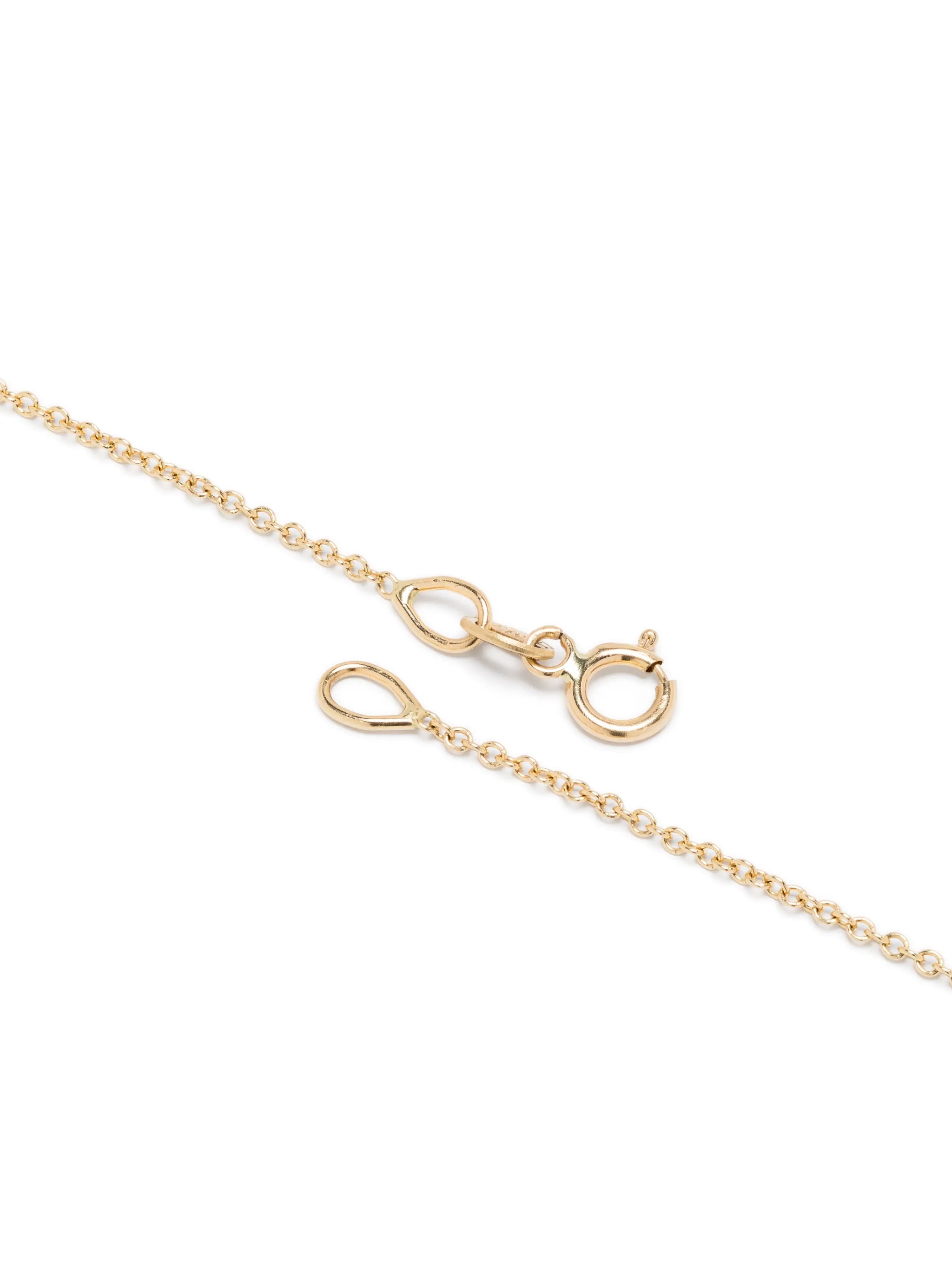 18kt yellow gold diamond necklace