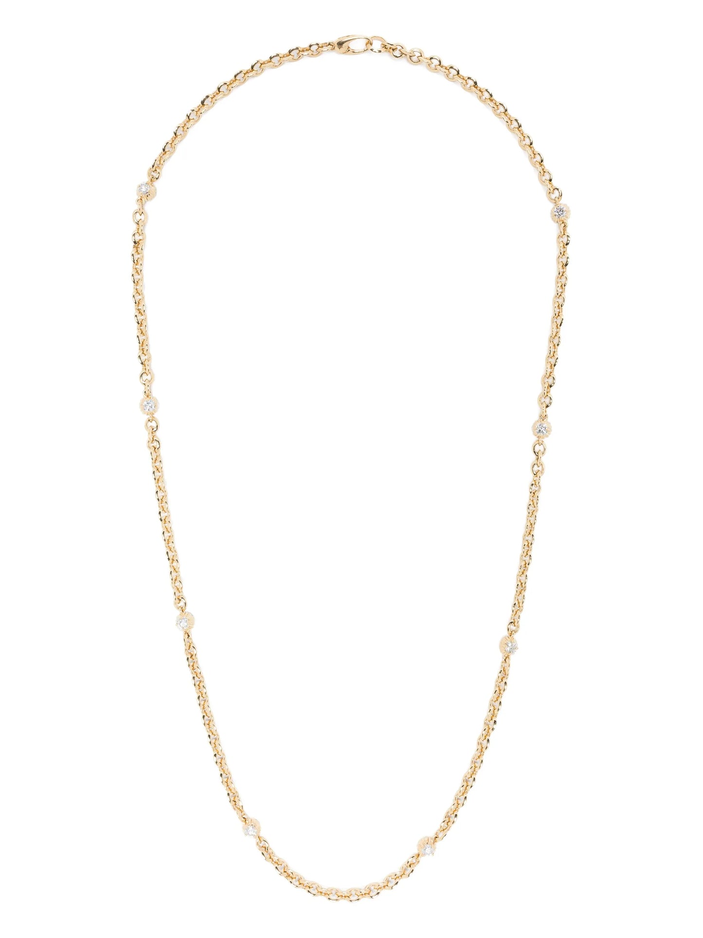 18kt yellow gold diamond necklace