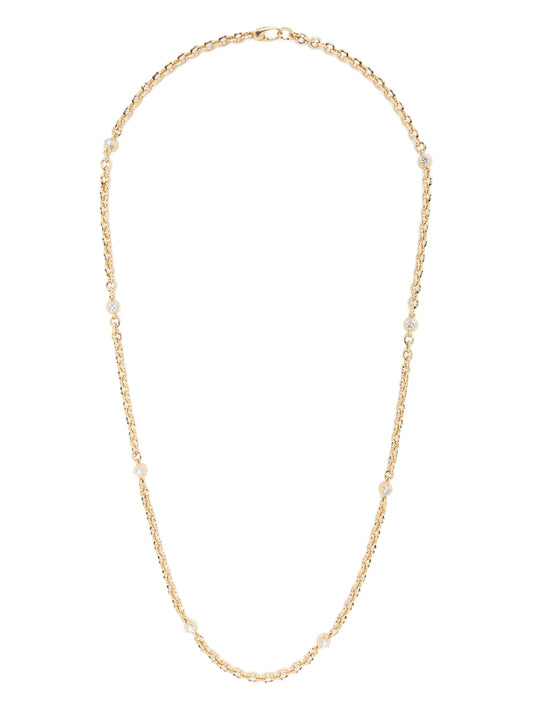18kt yellow gold diamond necklace