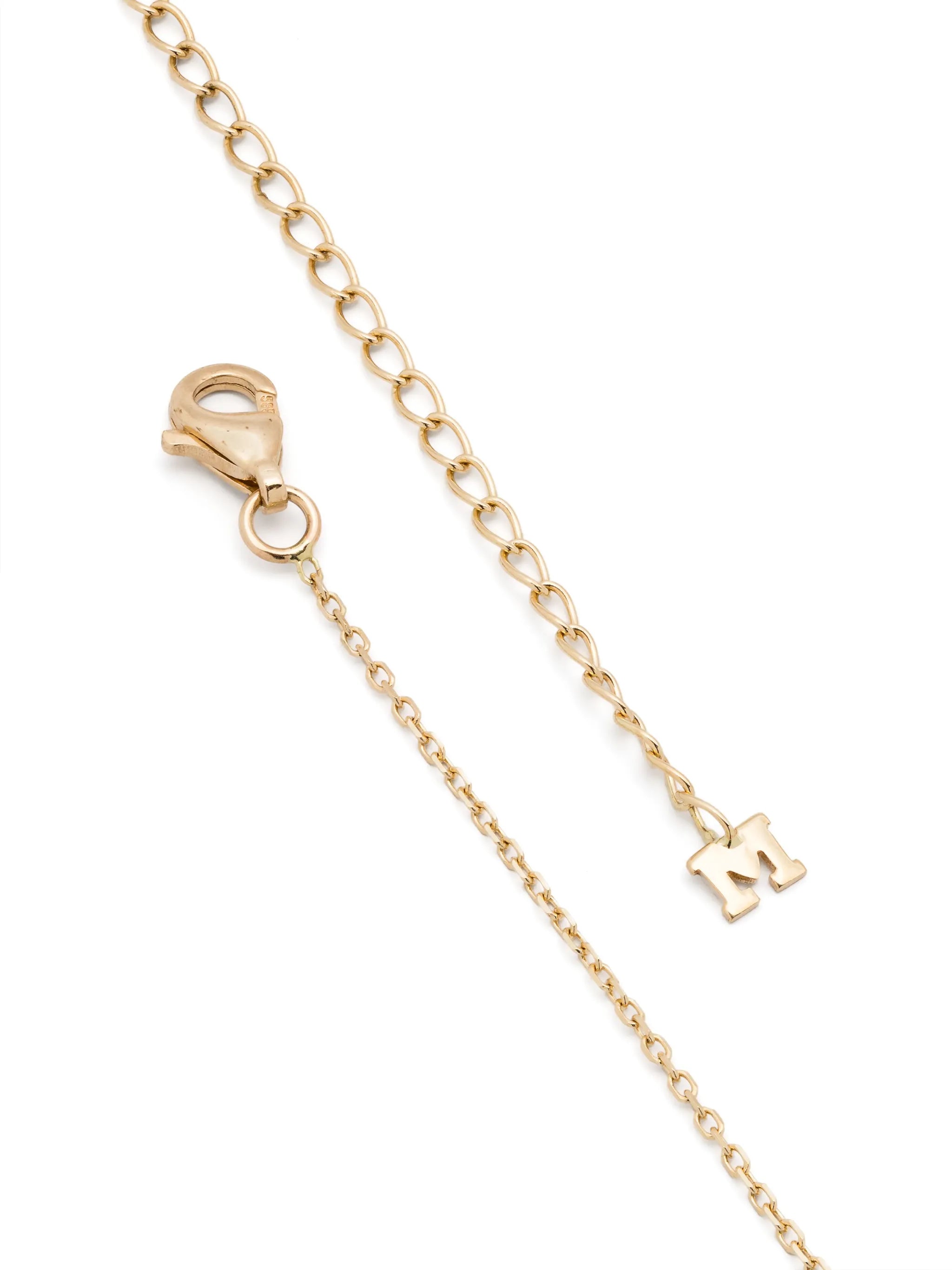 14kt yellow gold Water Droplet necklace