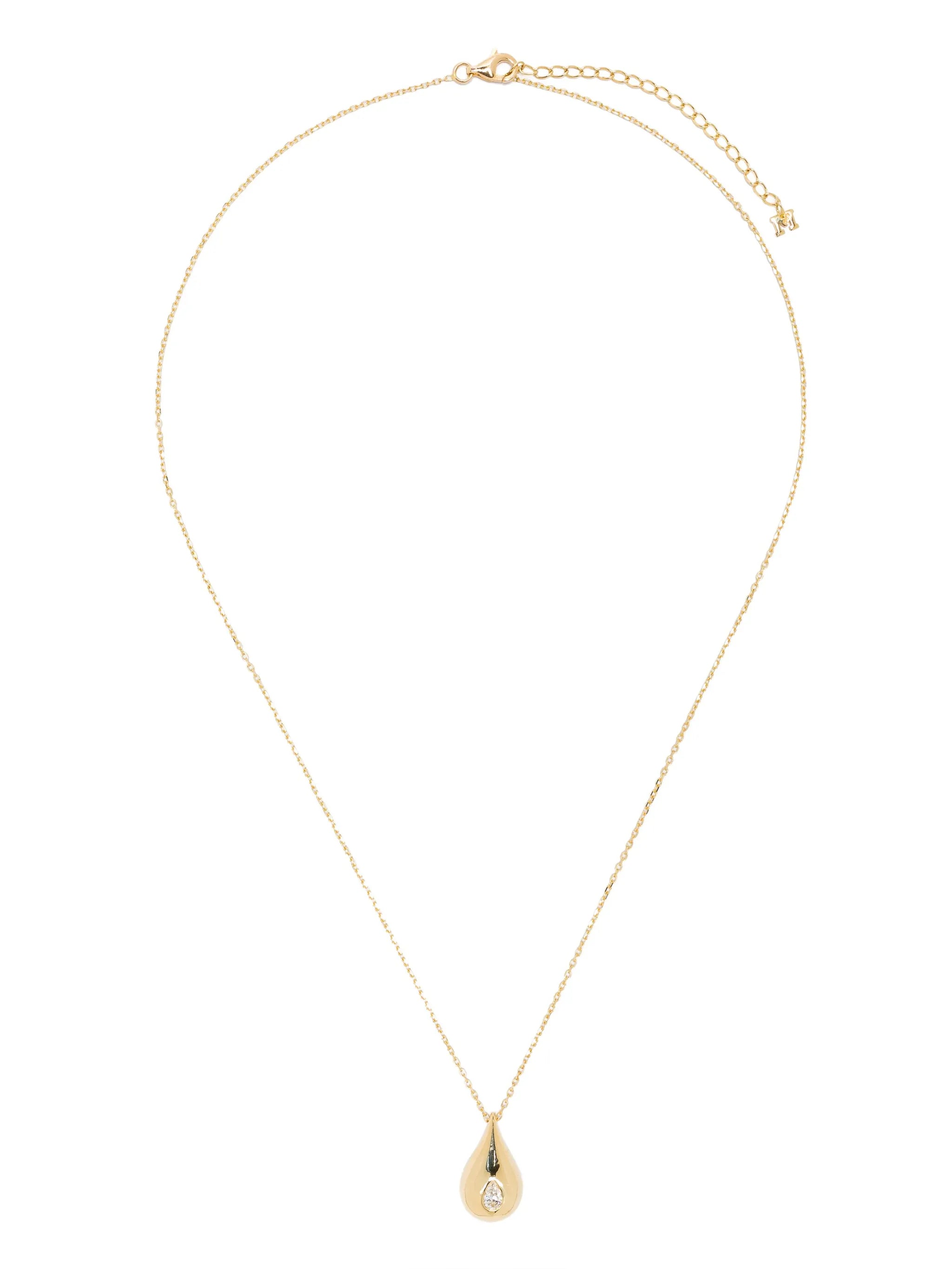 14kt yellow gold Water Droplet necklace