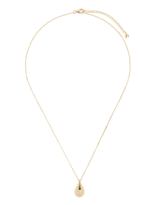 14kt yellow gold Water Droplet necklace