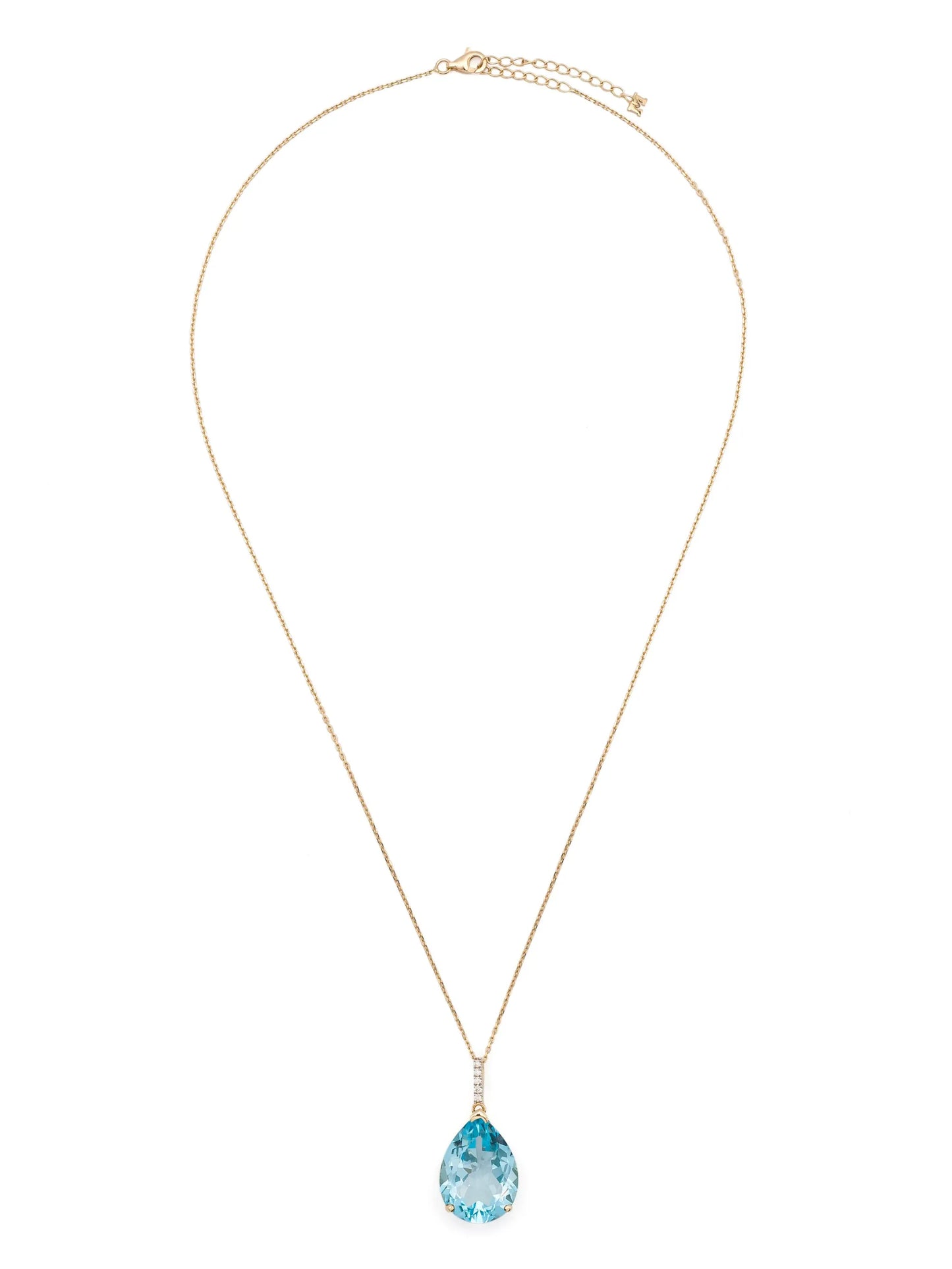 14kt yellow gold tear drop necklace