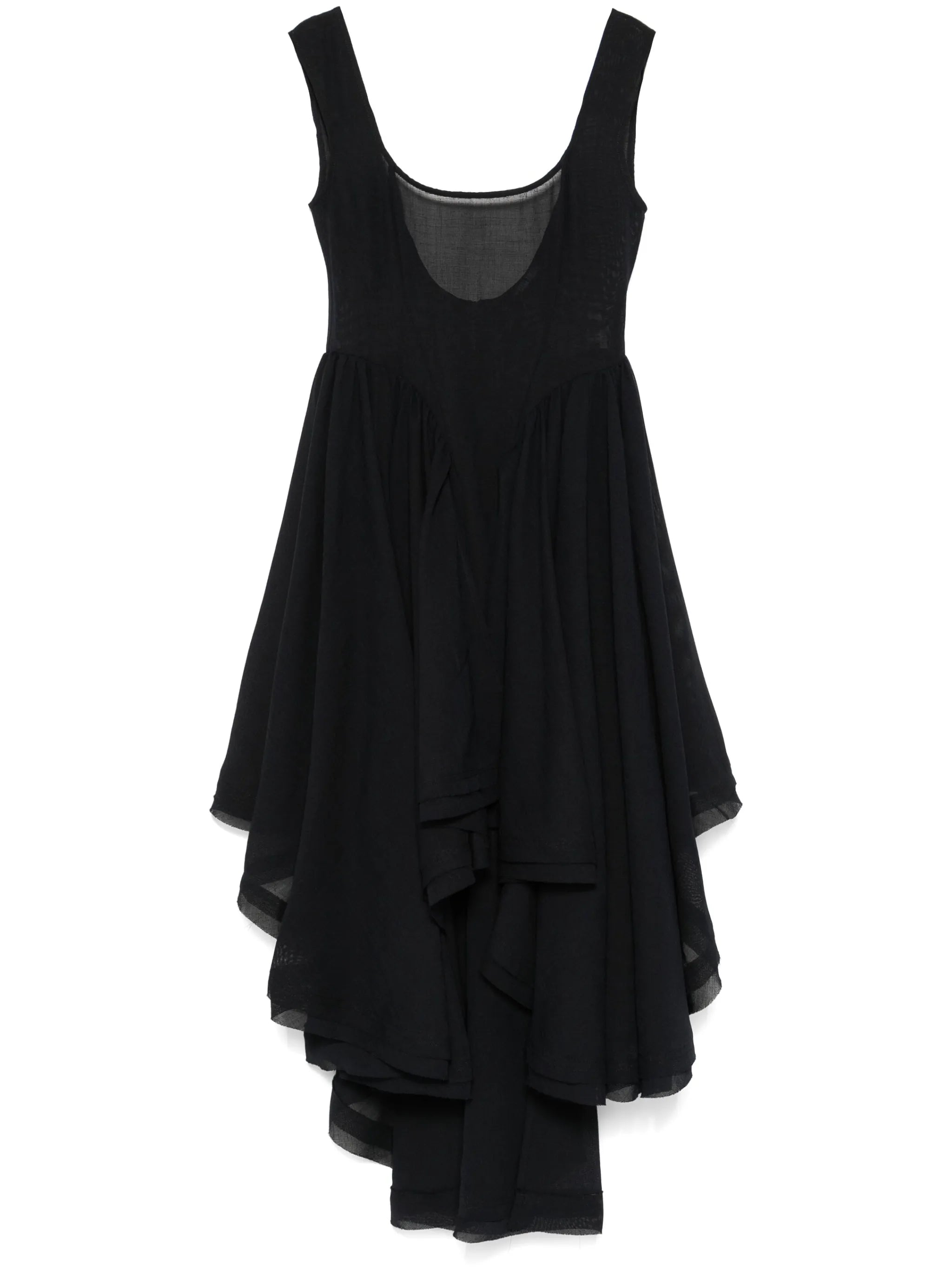 ruffled cocktail dress