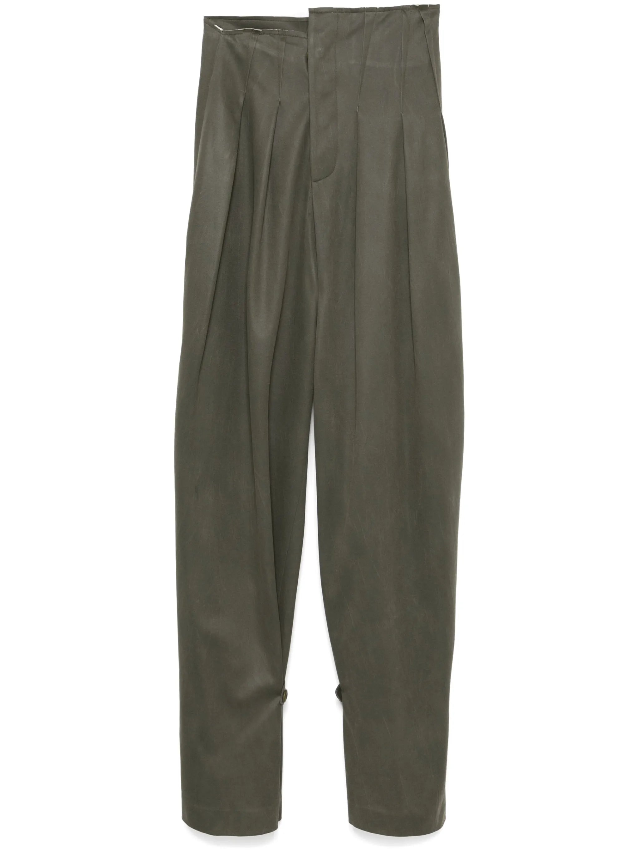 faux-suede trousers