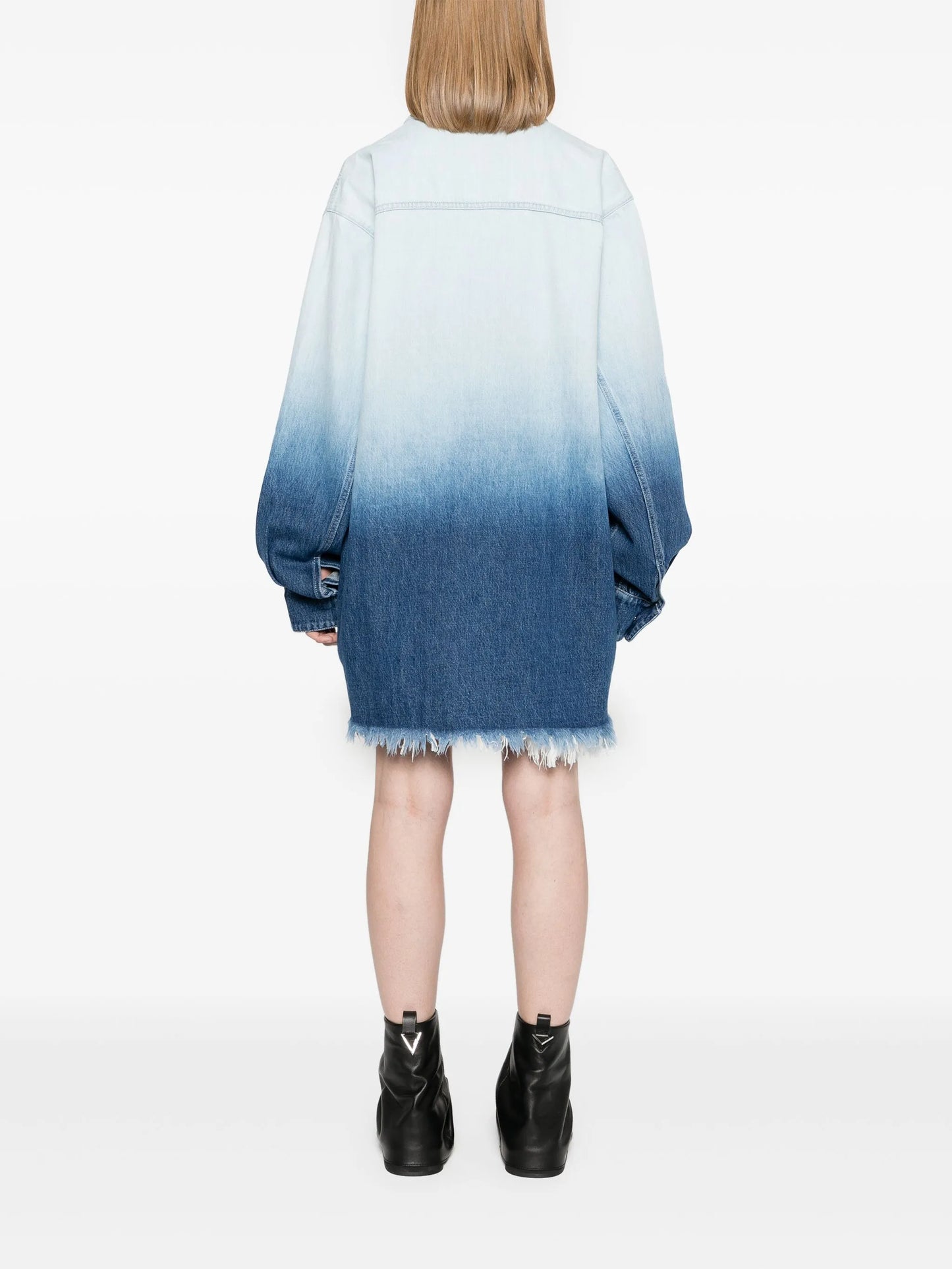 ombré-effect denim jacket