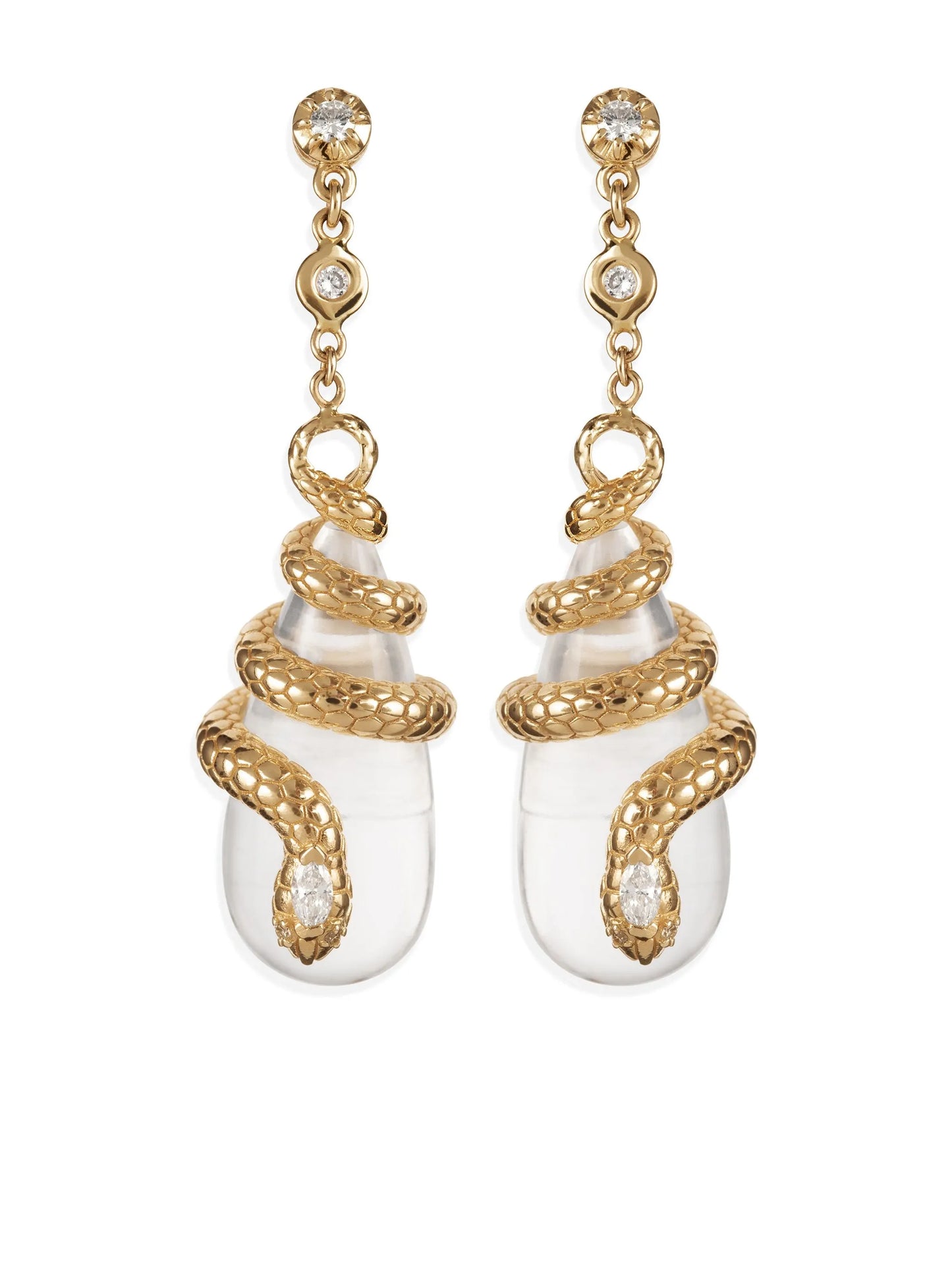 14kt yellow gold Sophia diamond dangle earrings