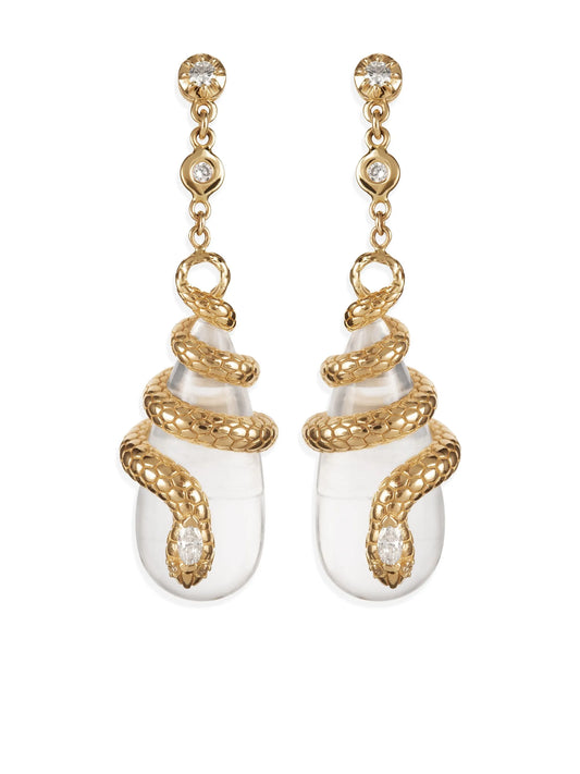 14kt yellow gold Sophia diamond dangle earrings
