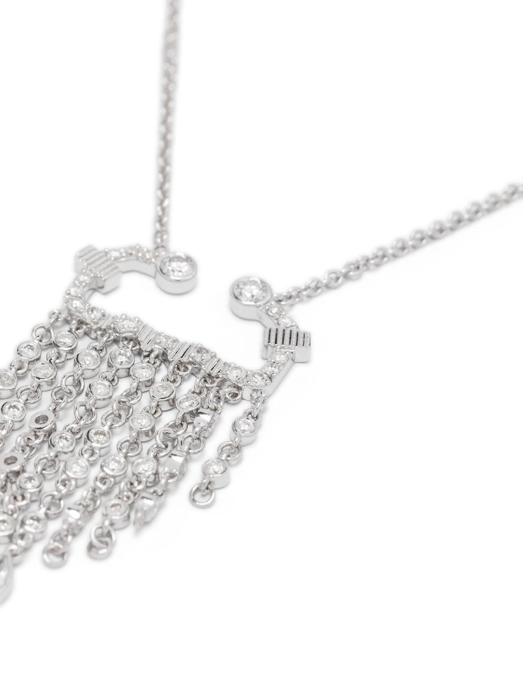 18kt white gold Collier Scorpio necklace