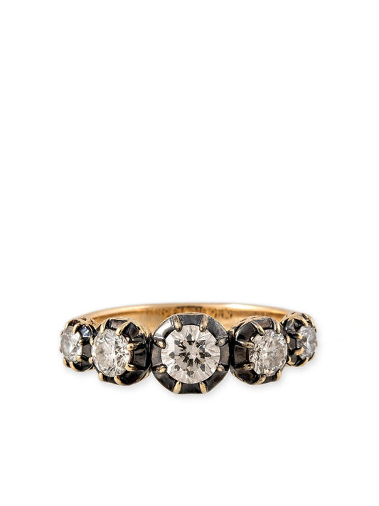 14kt yellow gold Sophia diamond ring