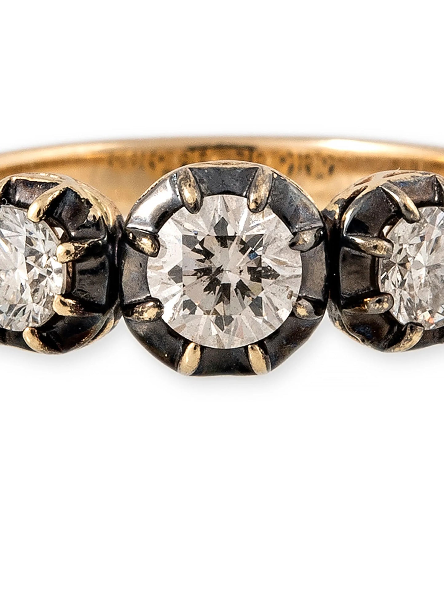 14kt yellow gold Sophia diamond ring