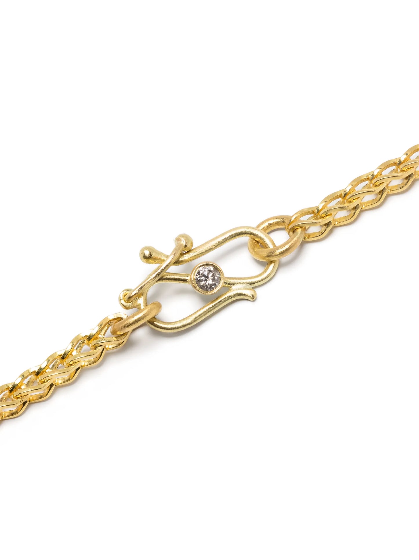 22kt yellow gold Solo Loop-in-Loop diamond necklace