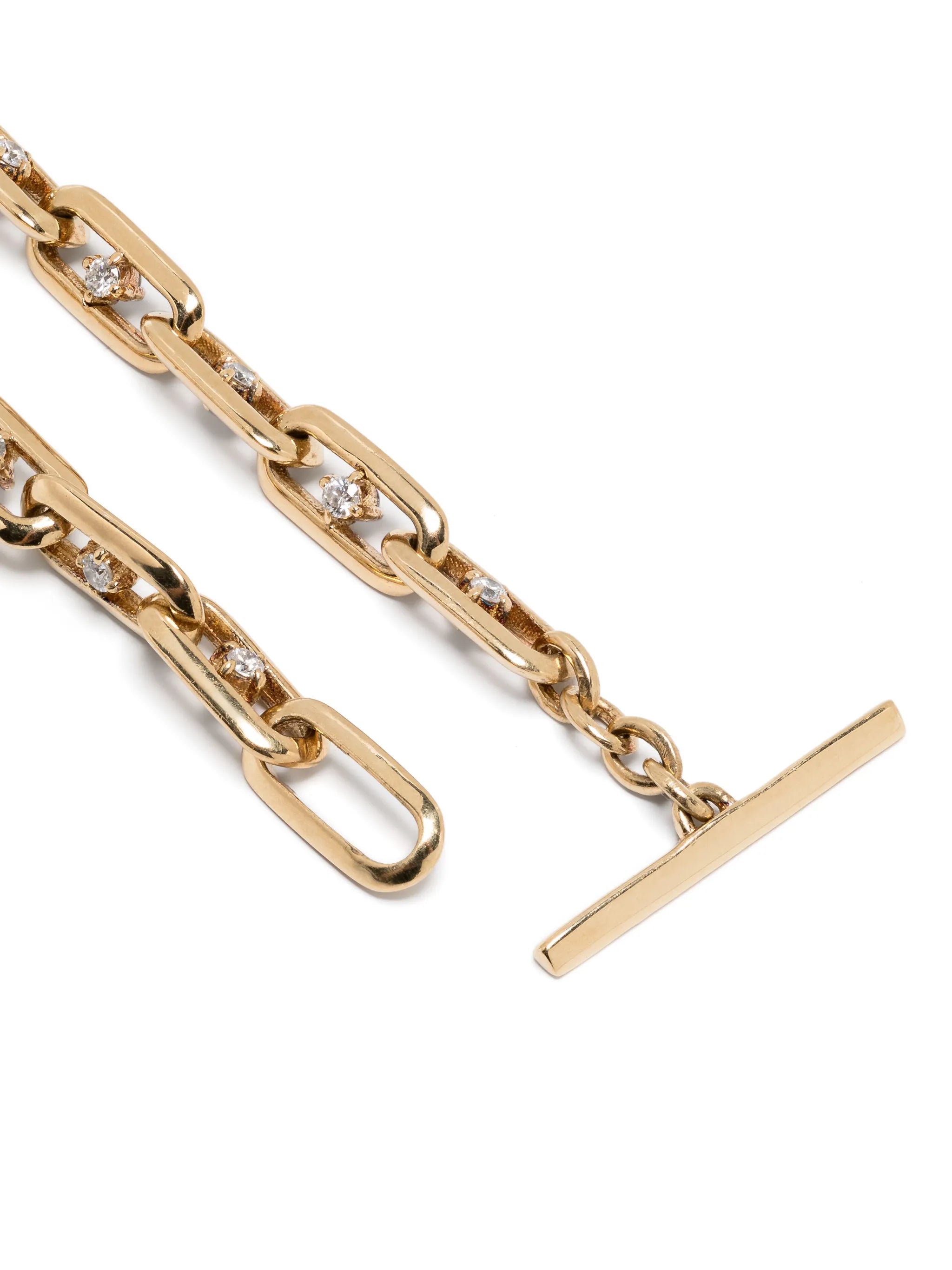 18kt yellow gold diamond bracelet