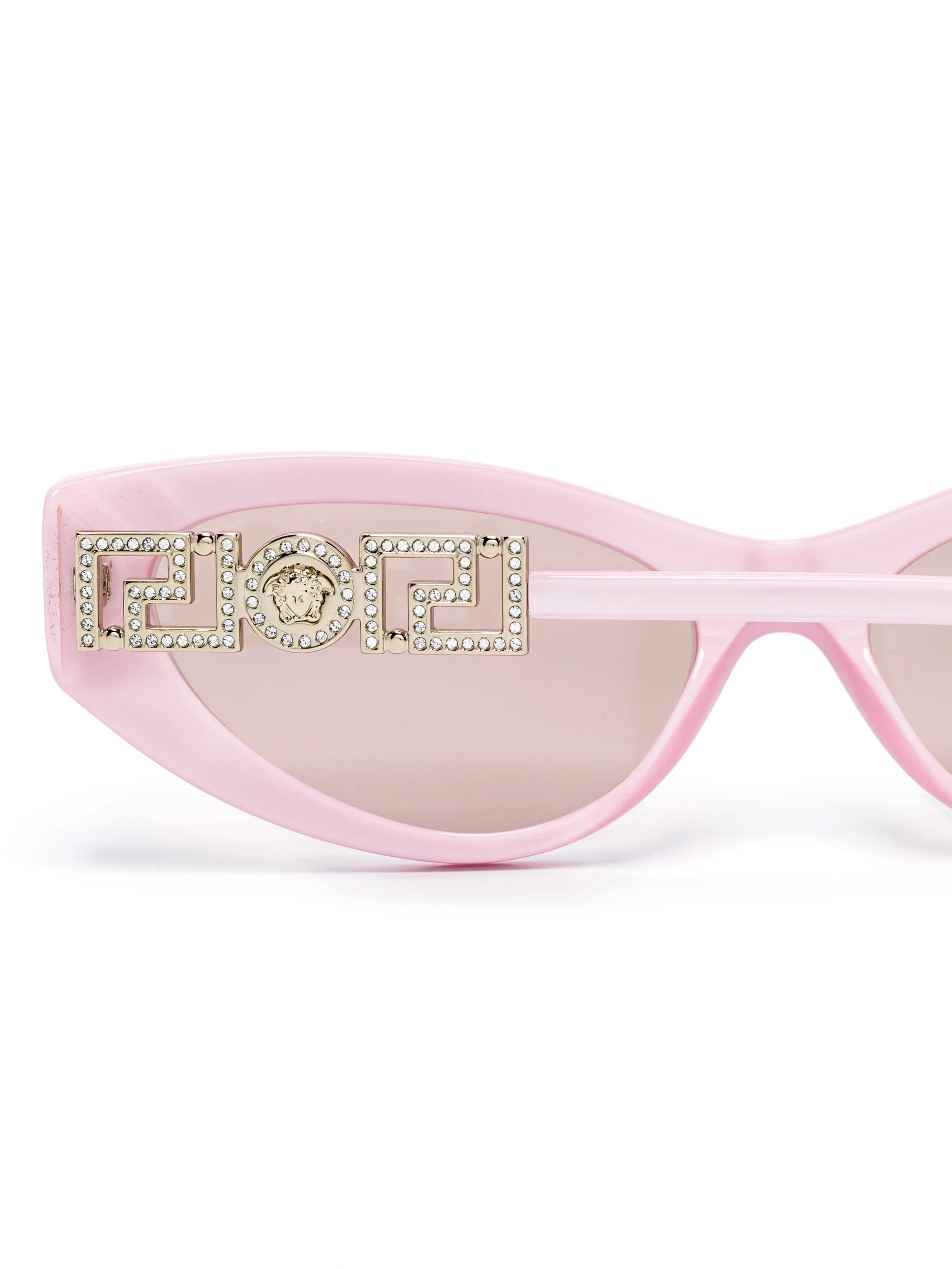 Medusa-plaque cat-eye sunglasses