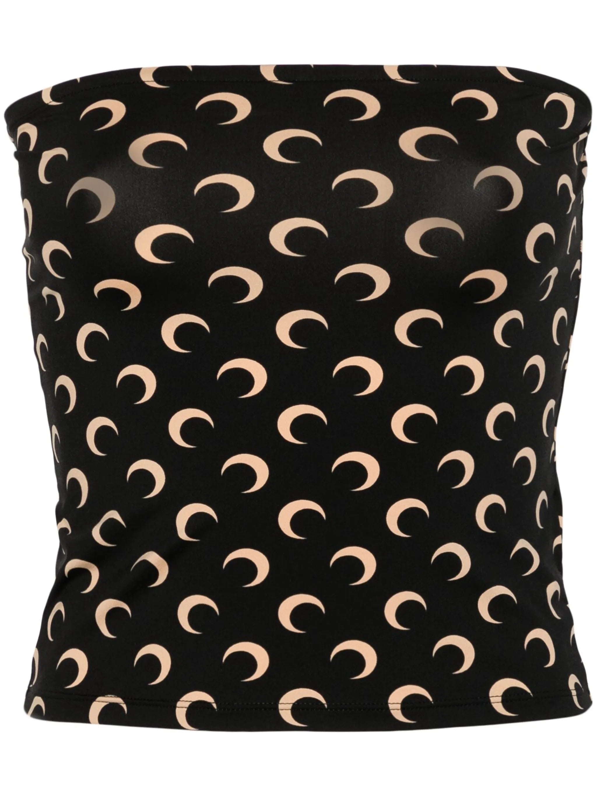 Crescent Moon-print tube top