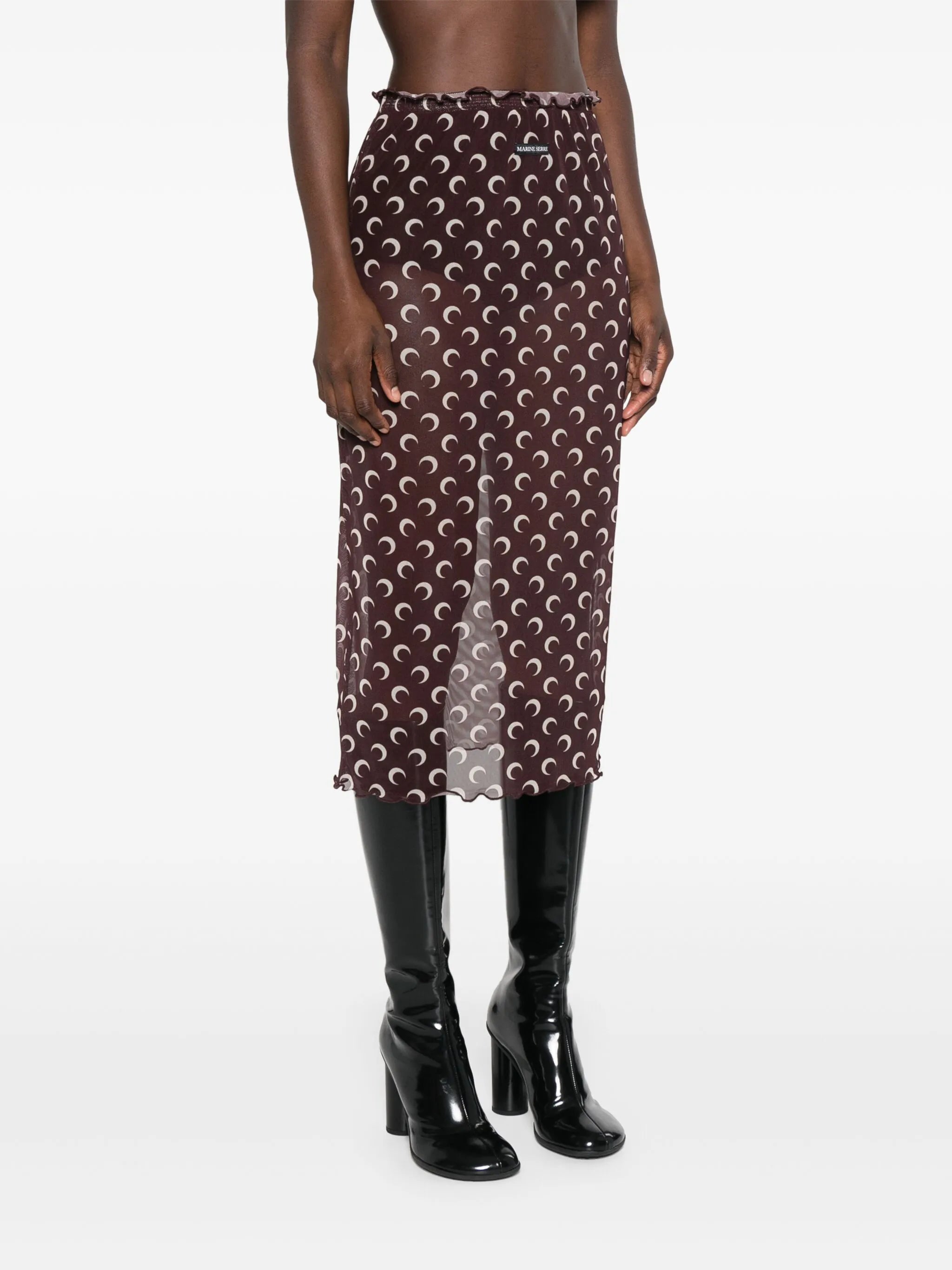 Crescent Moon midi skirt