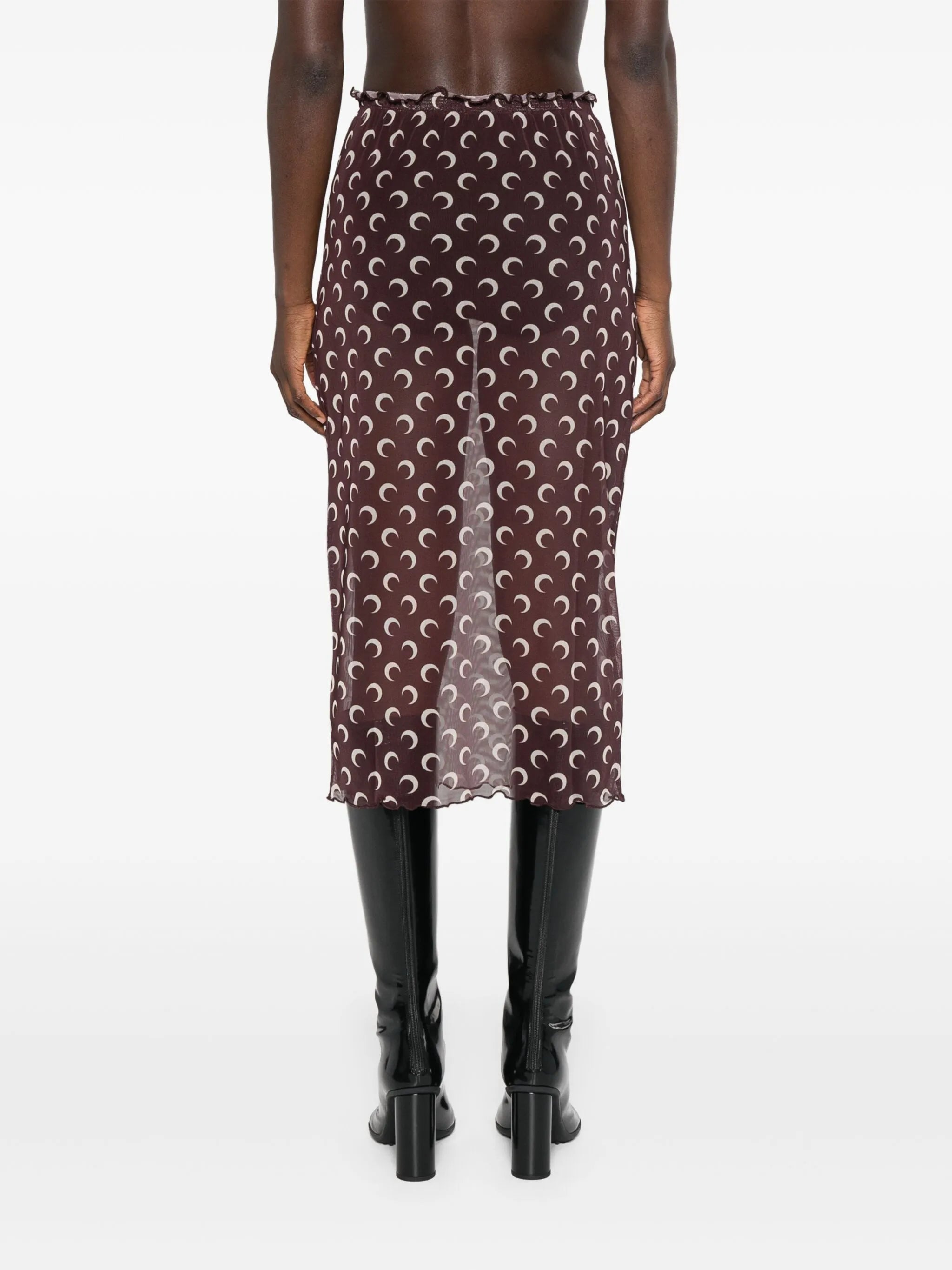 Crescent Moon midi skirt
