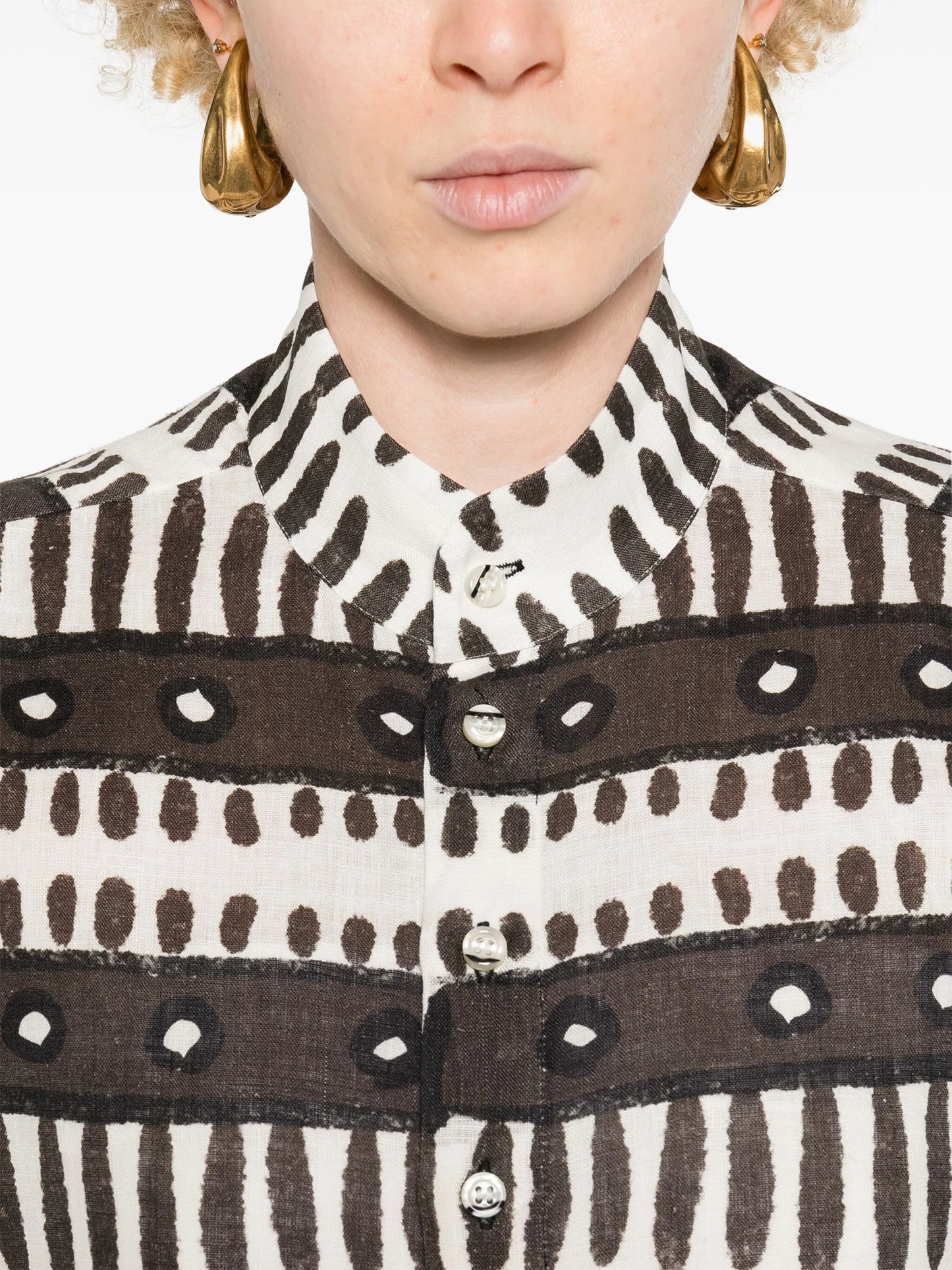 Kenya abstract-print shirt