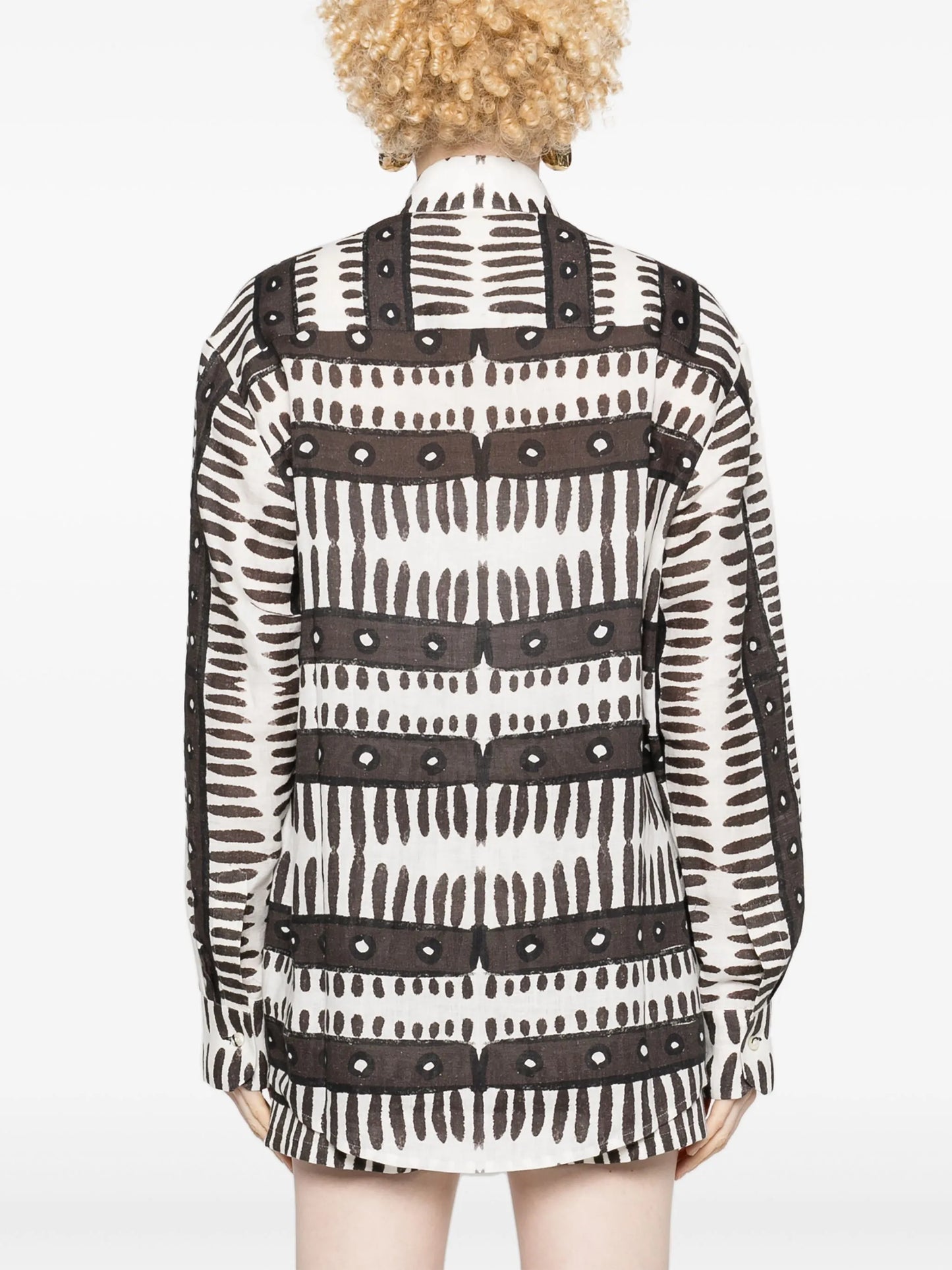 Kenya abstract-print shirt