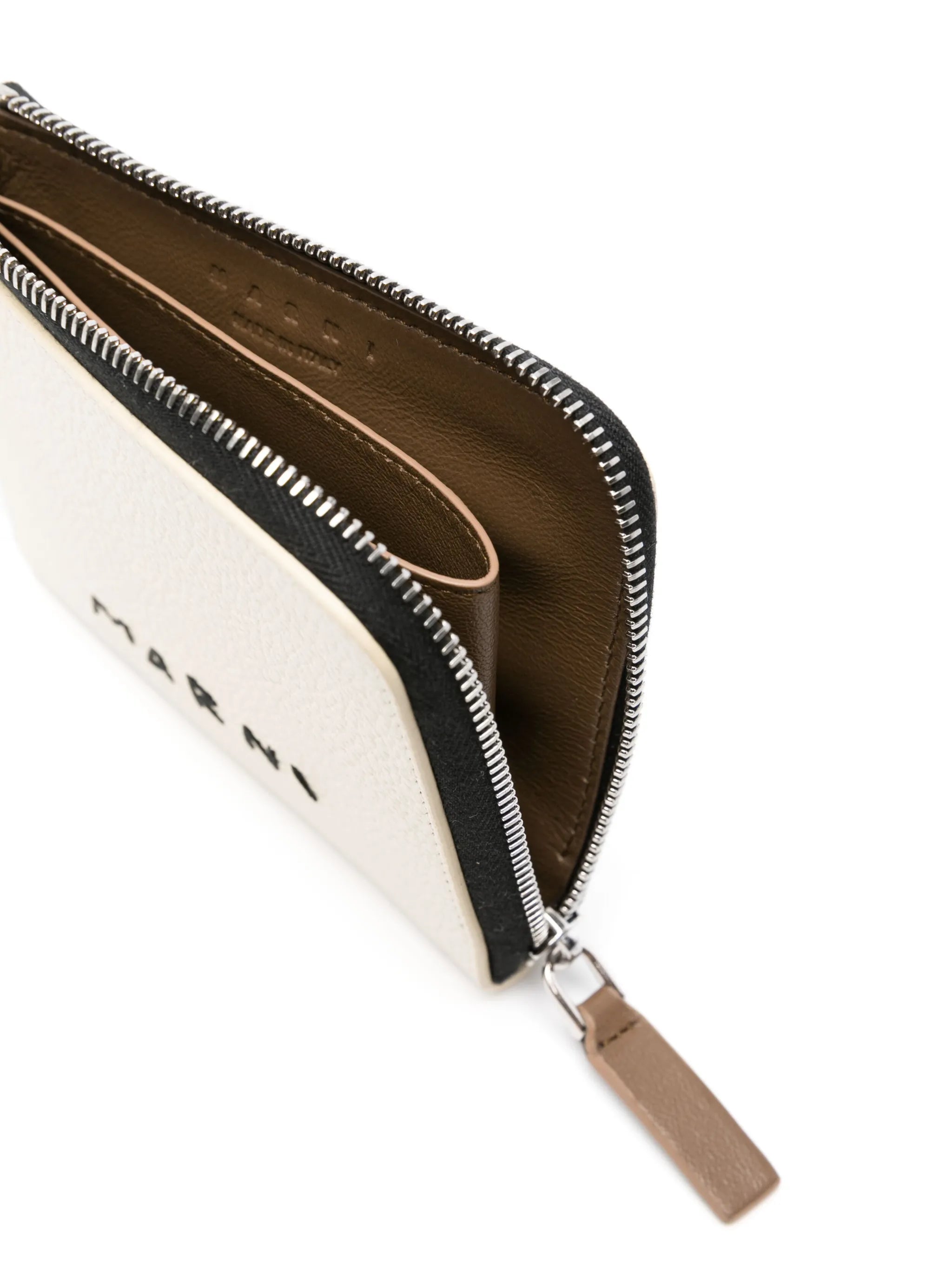 logo-embroidered leather wallet