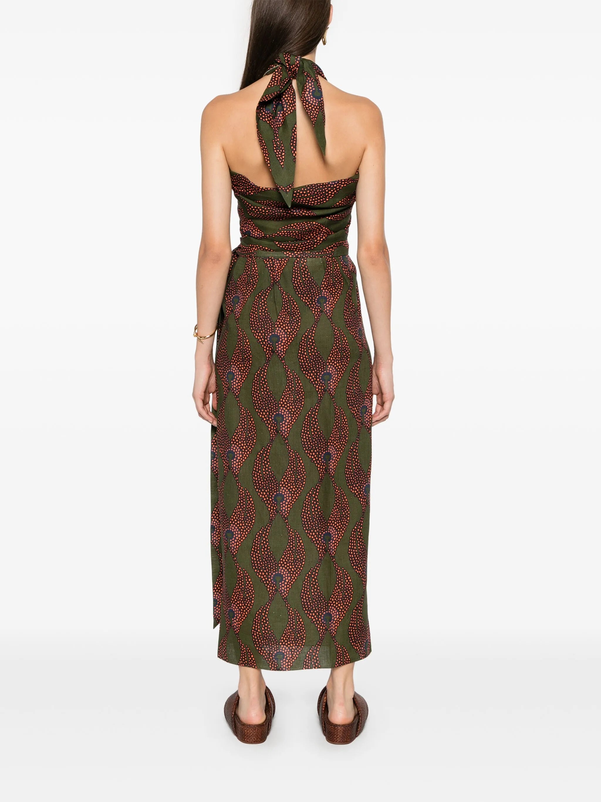 Ravello abstract-print skirt set