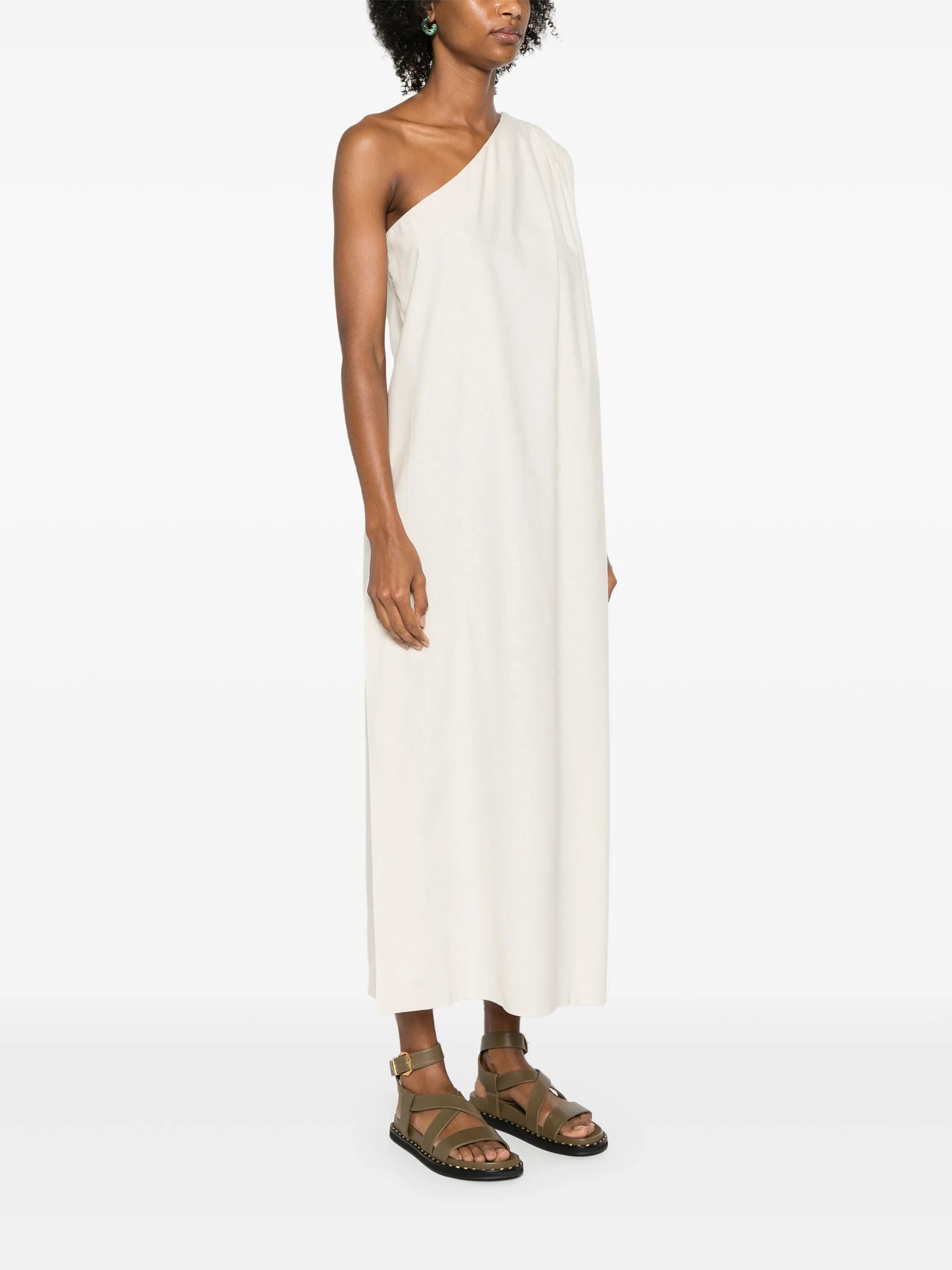 Hydra one-shoulder midi dress