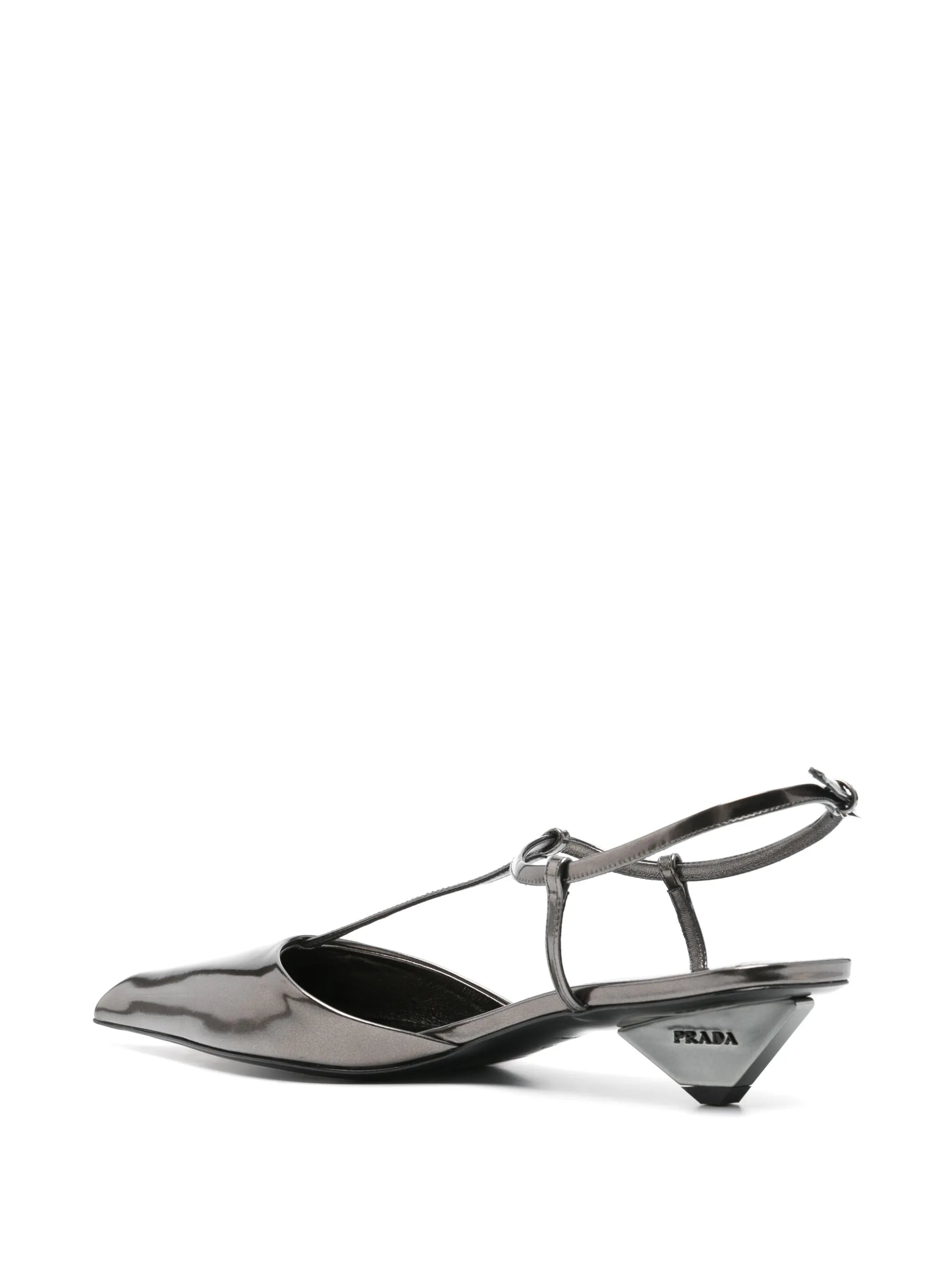 35mm metallic-finish pumps