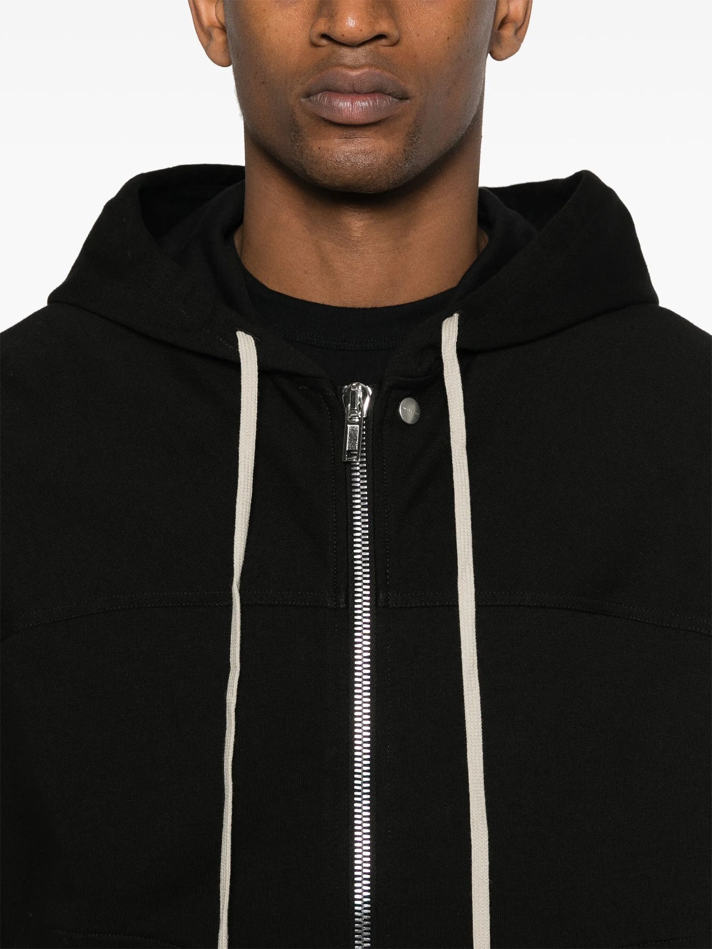 zip-up cotton hoodie