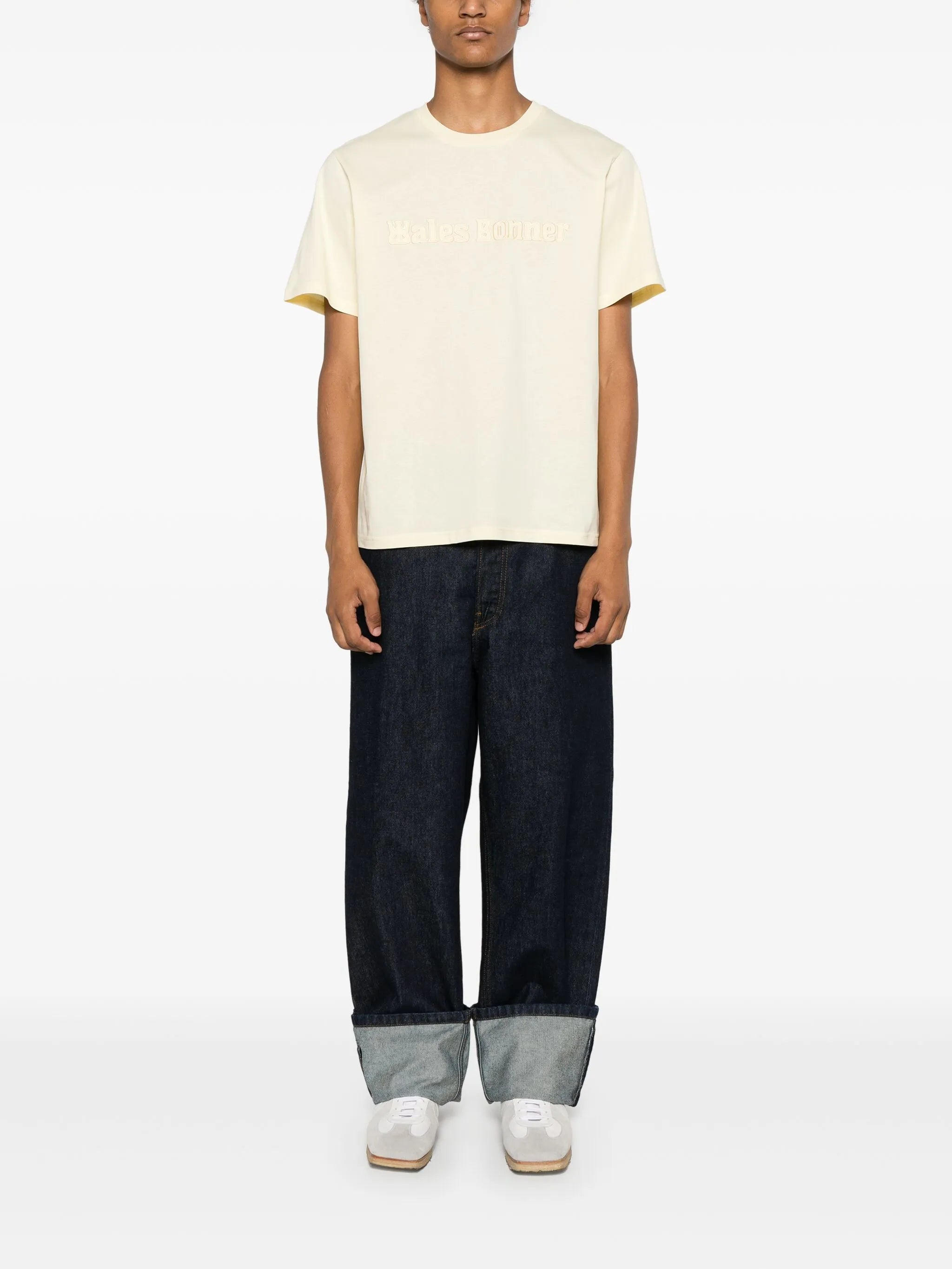 logo-patch cotton T-shirt