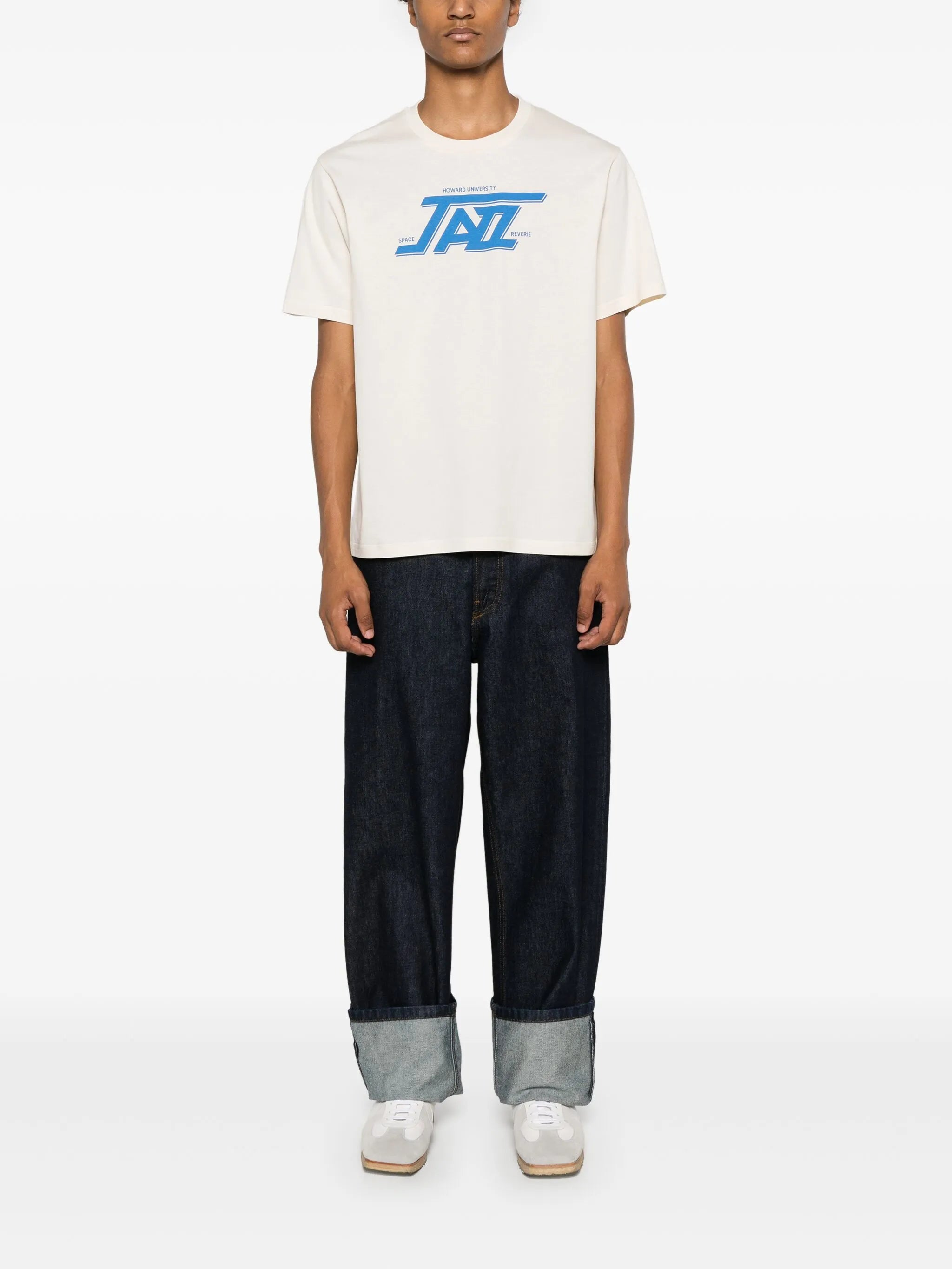 Jazz-print cotton T-shirt