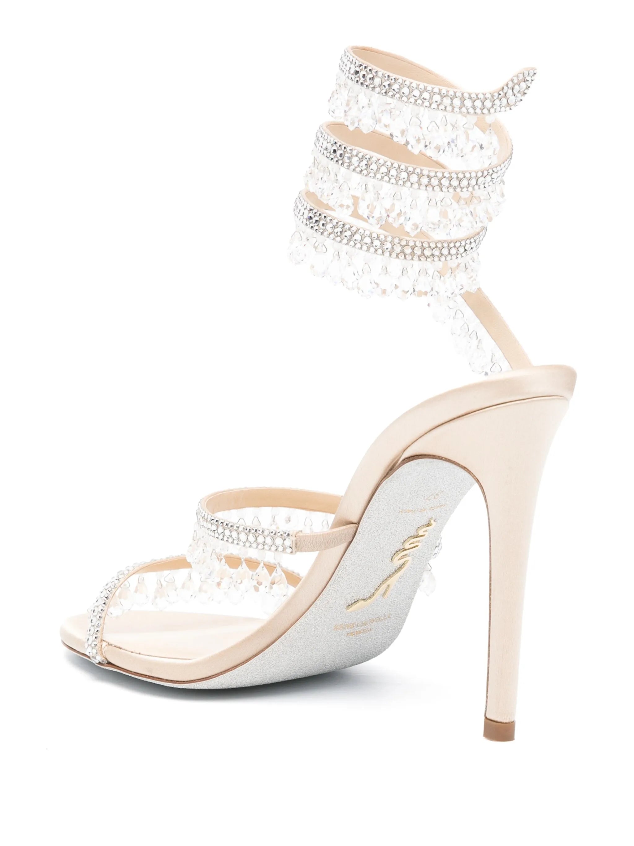 100mm Cleo crystal-embellished sandals