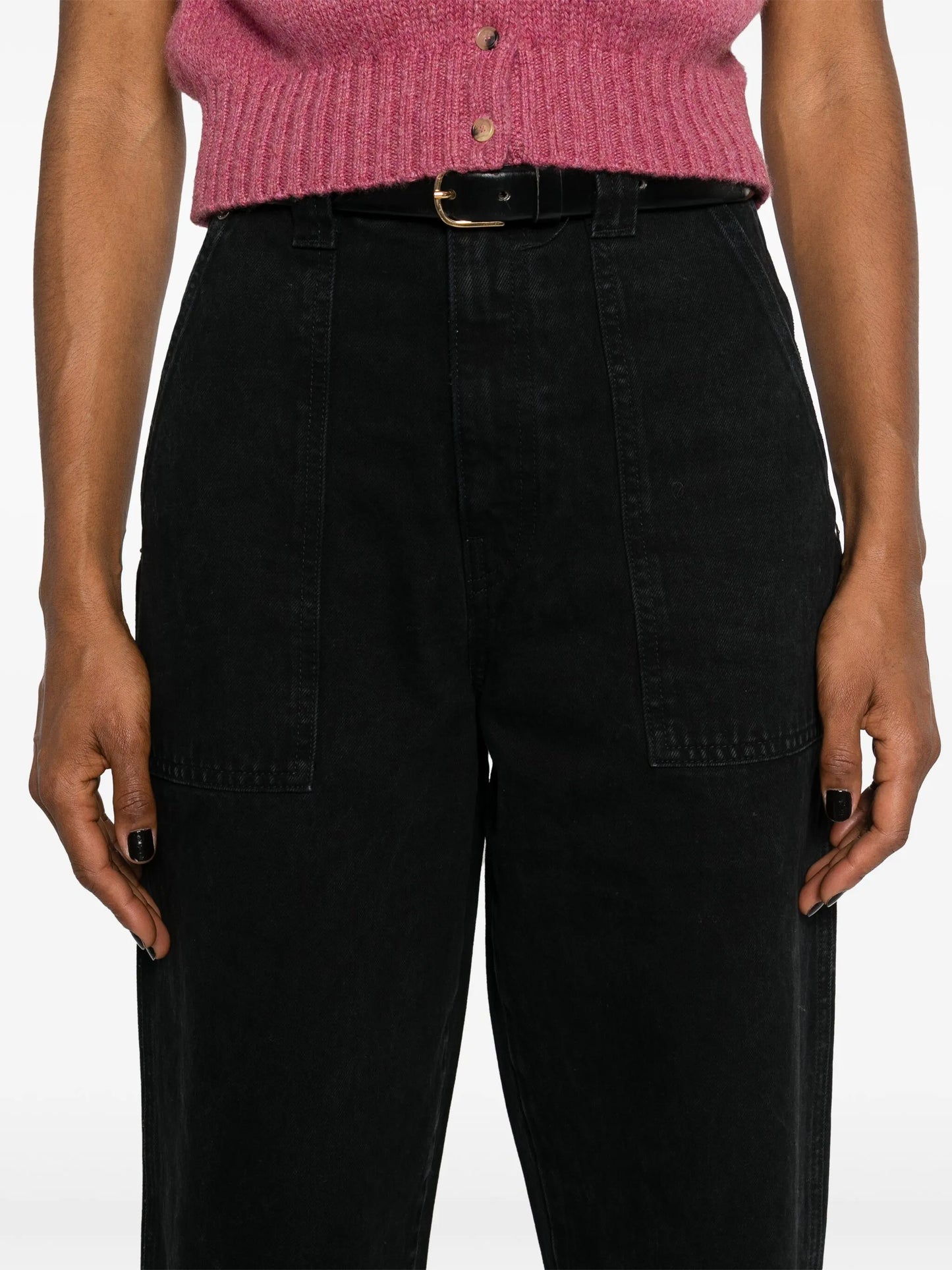 Hewitt high-rise wide-leg jeans