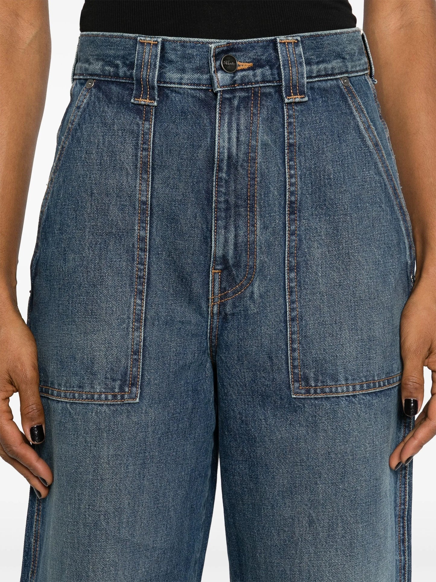 Hewitt high-rise wide-leg jeans