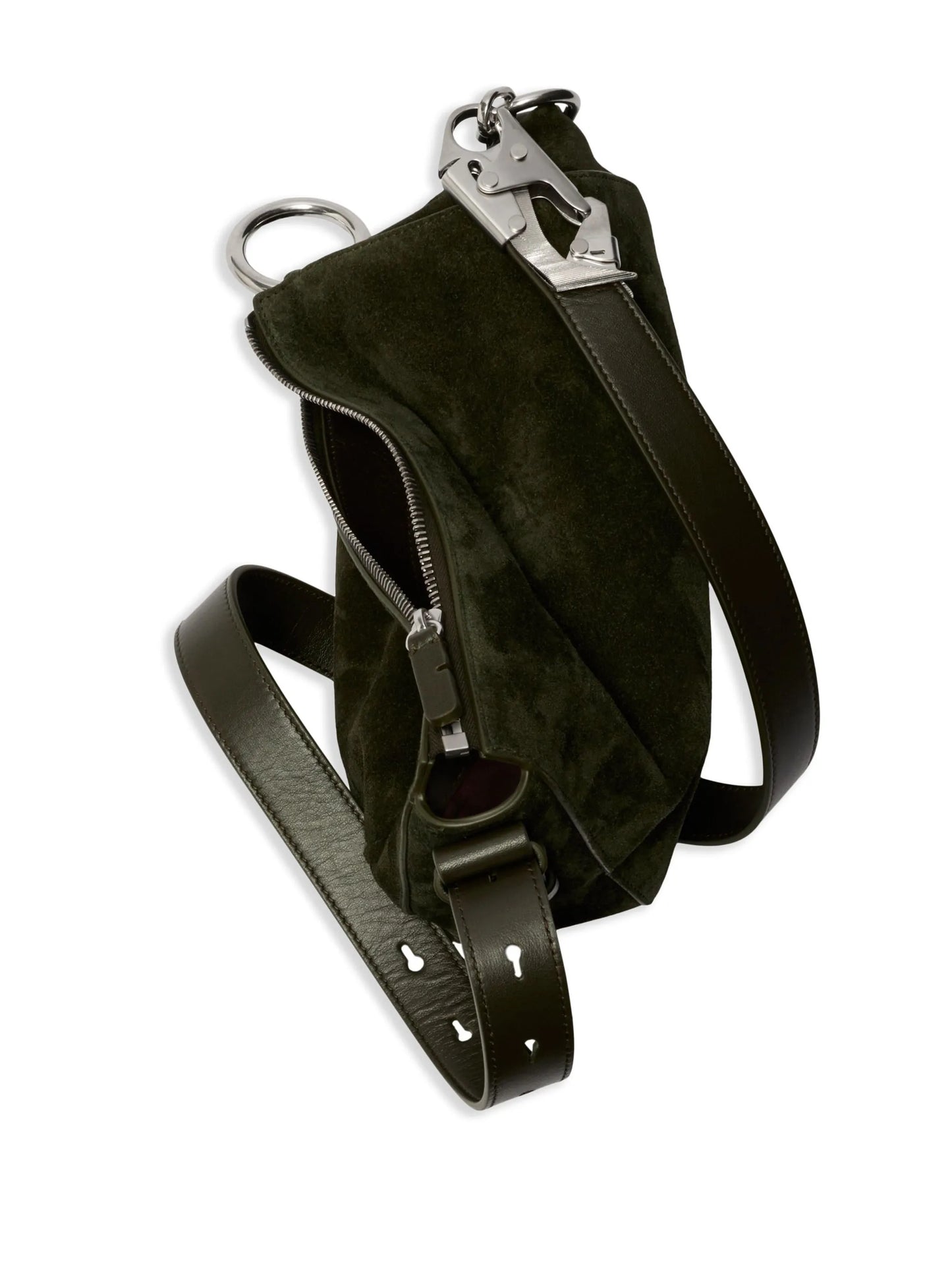 small suede shoulder bag