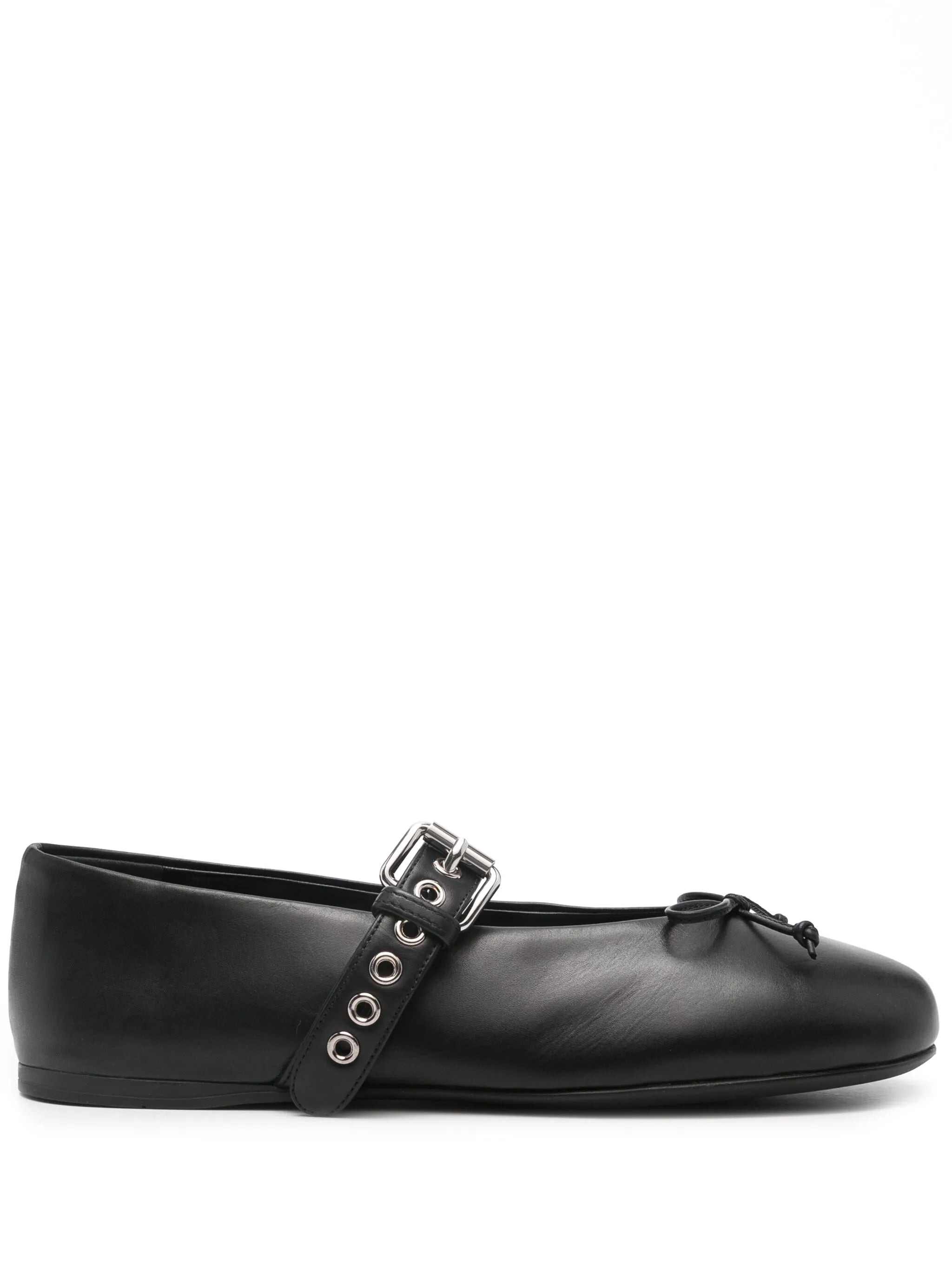 leather ballerina shoes