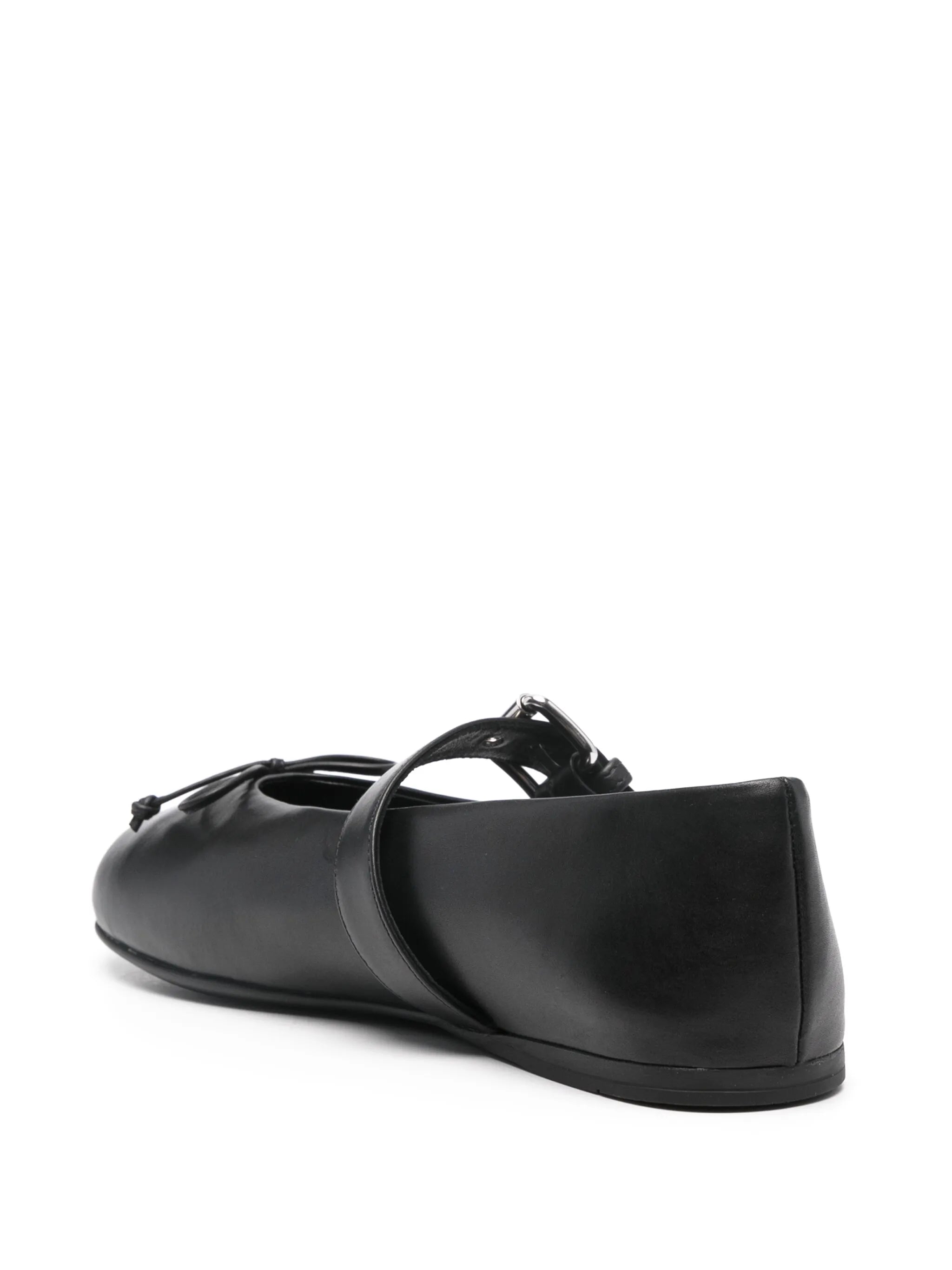 leather ballerina shoes