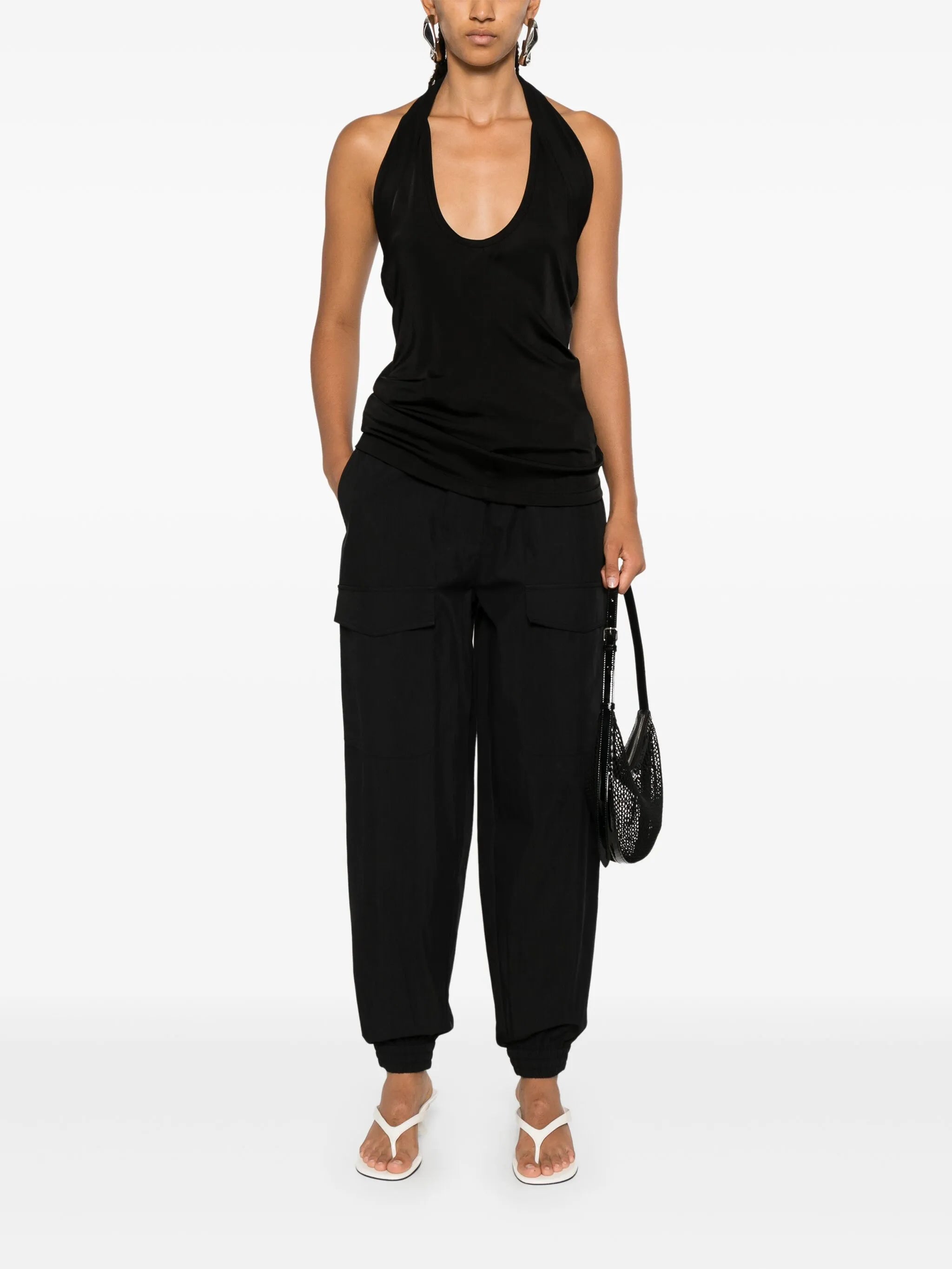 tapered cargo trousers