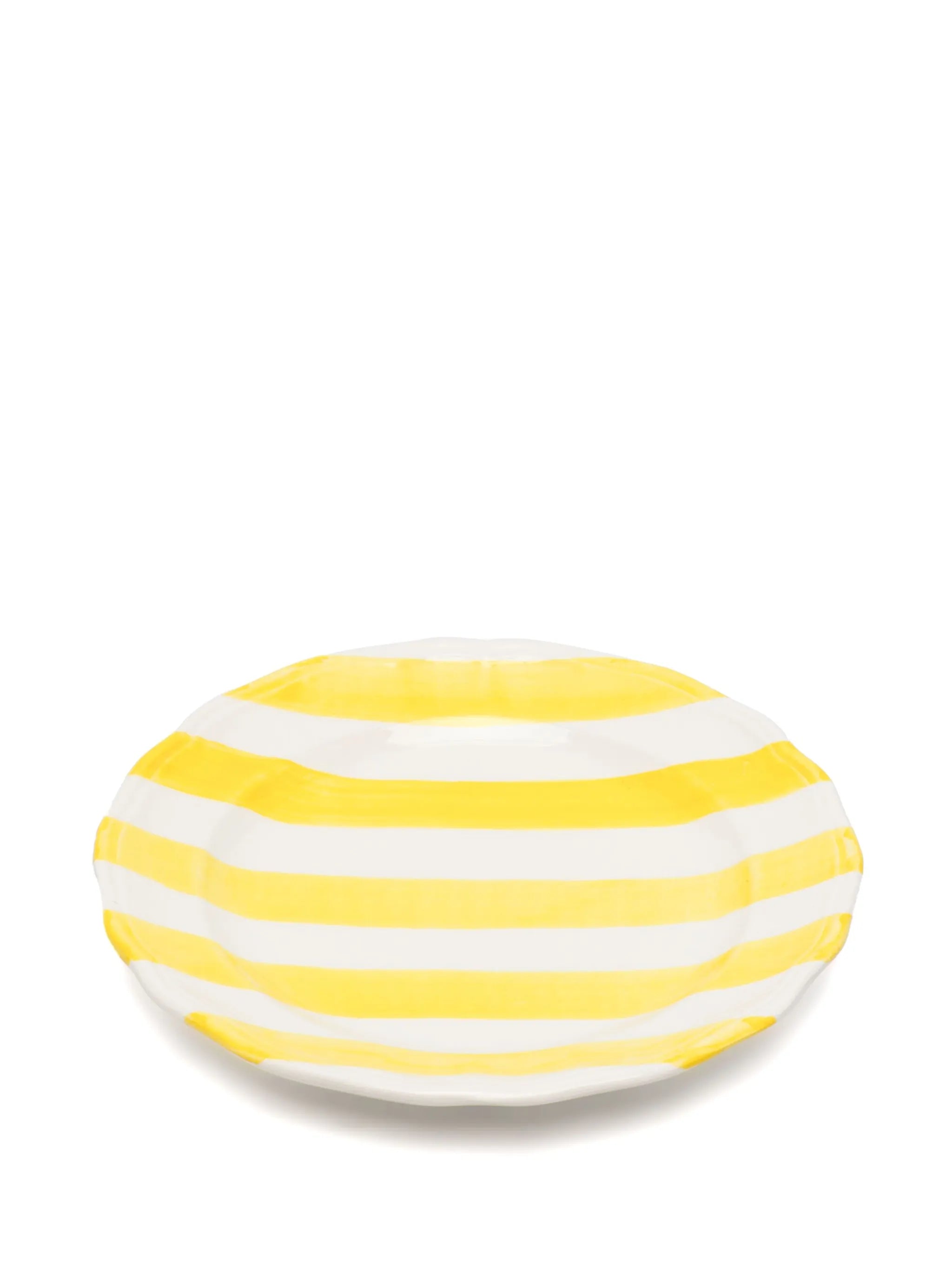 striped ceramic plate (set of two)