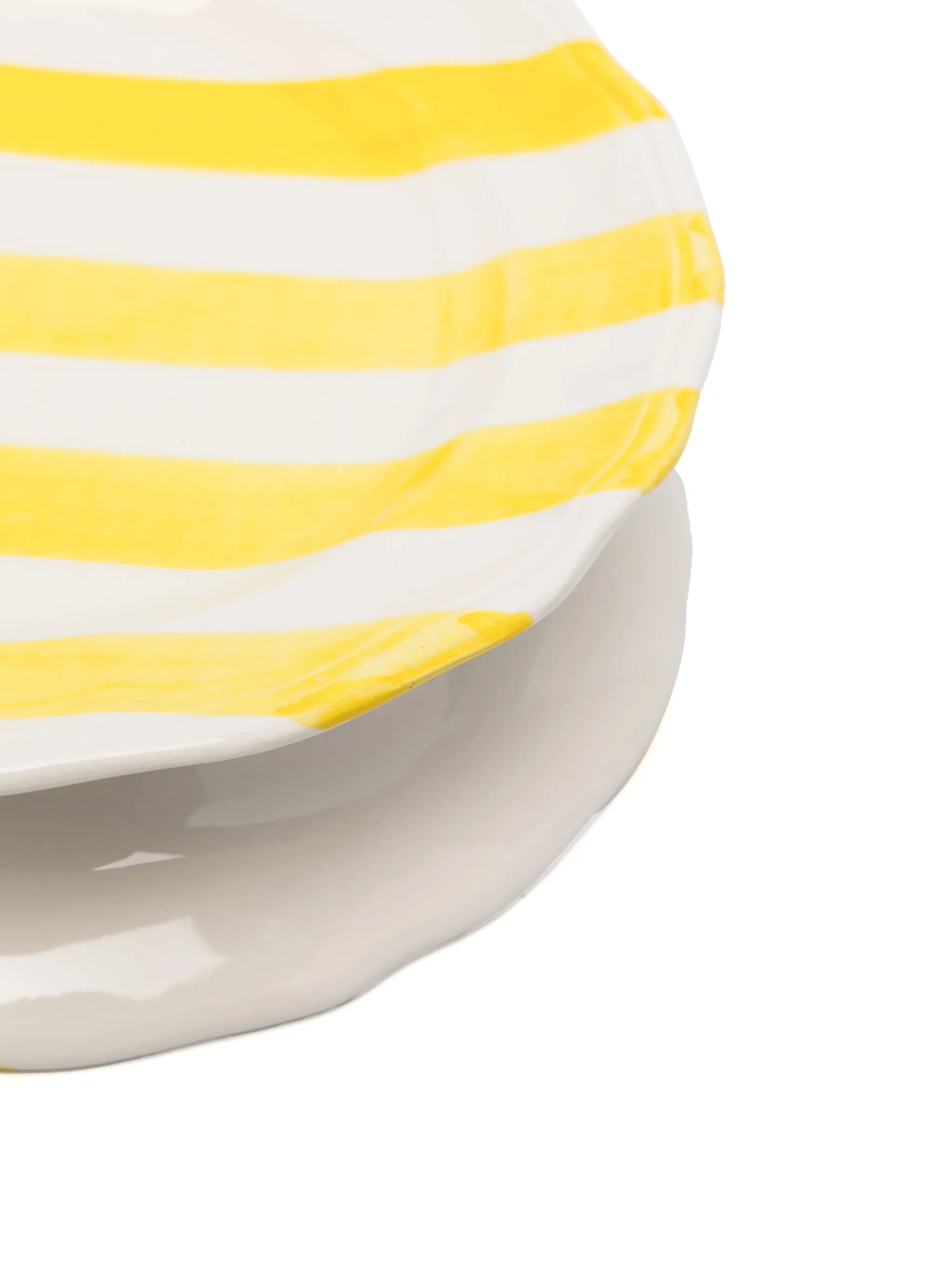 striped ceramic plate (set of two)