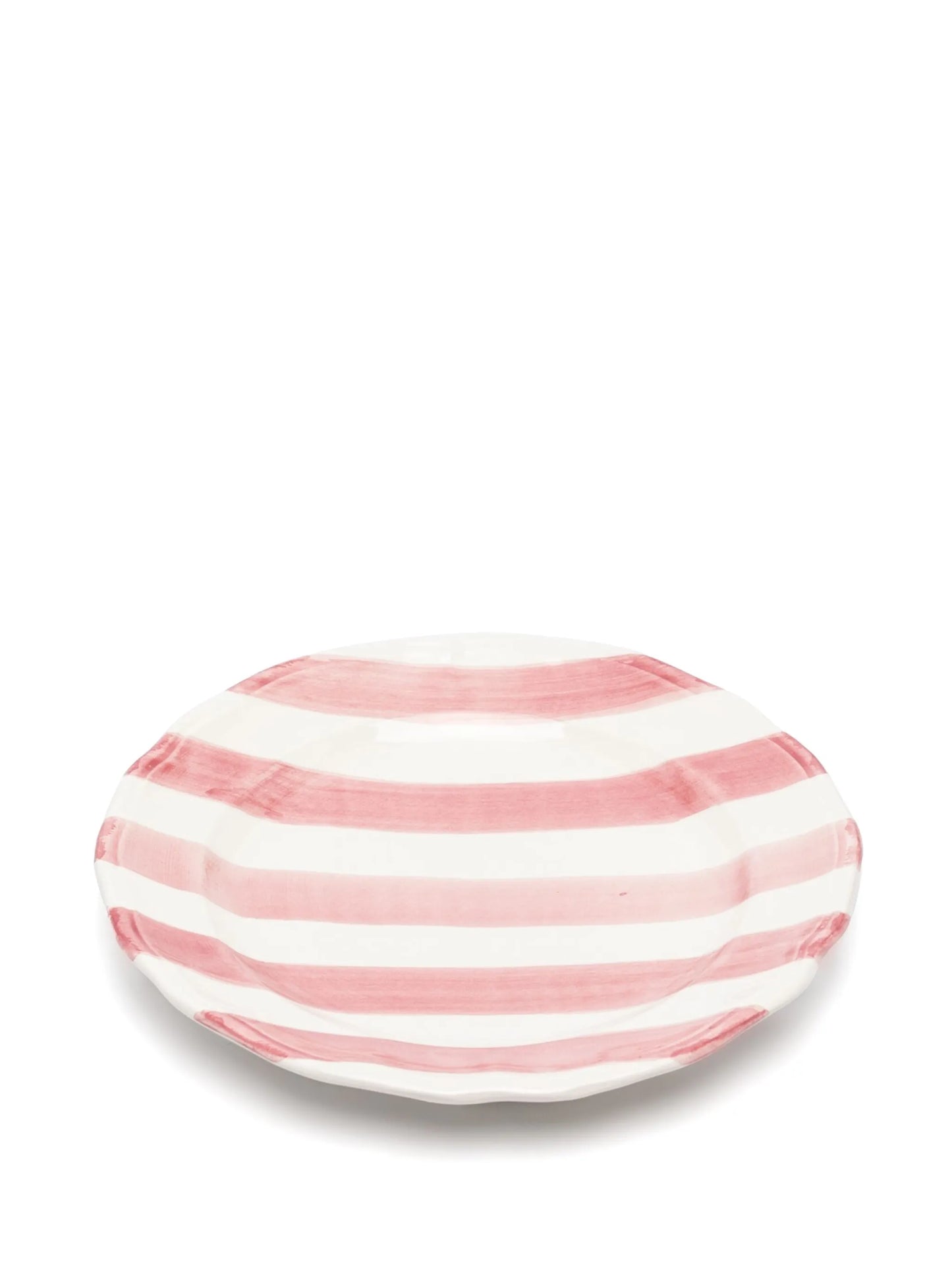 striped ceramic plate (set of two)