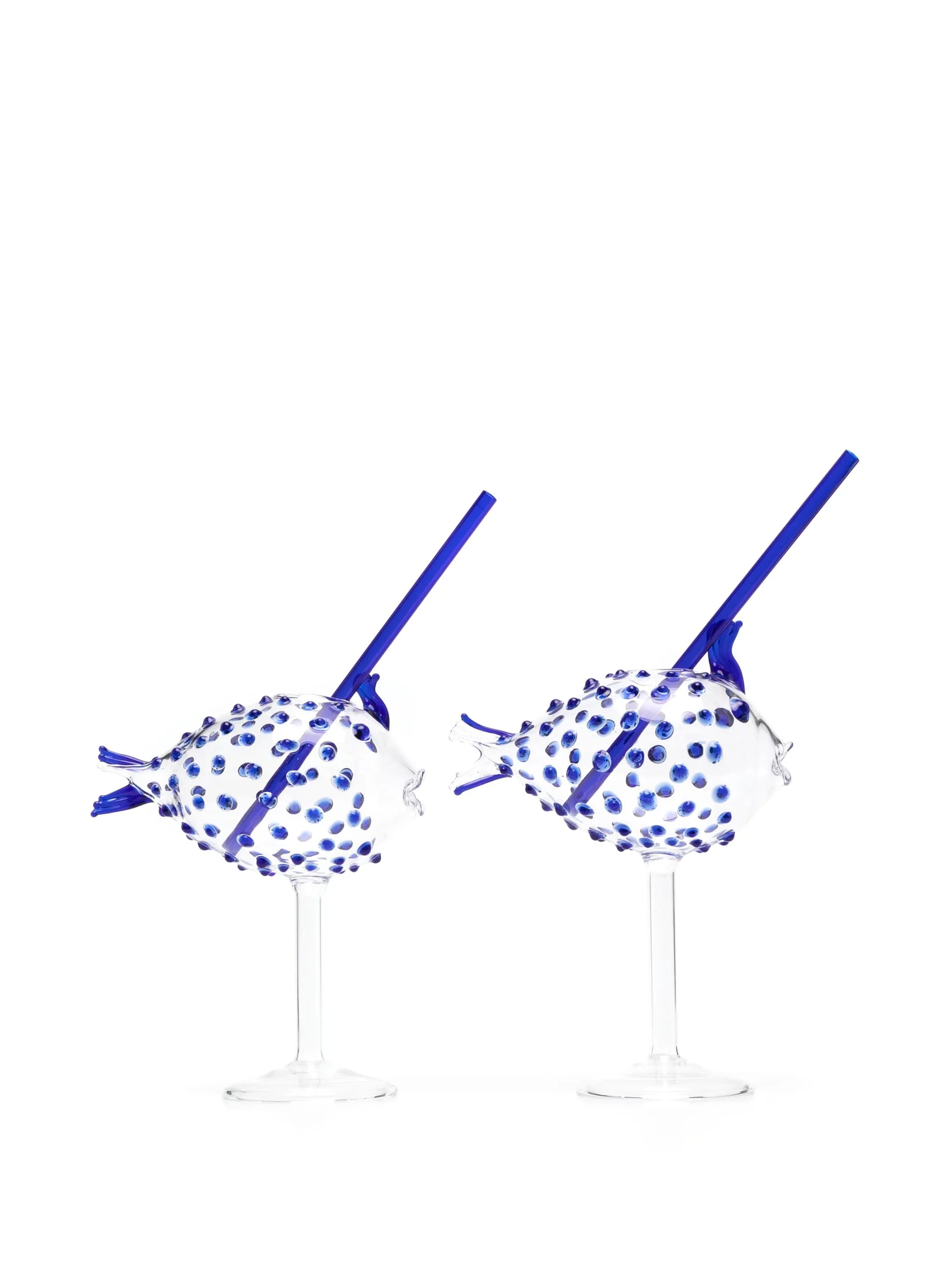 Blowfish cocktail glasses (set of two)