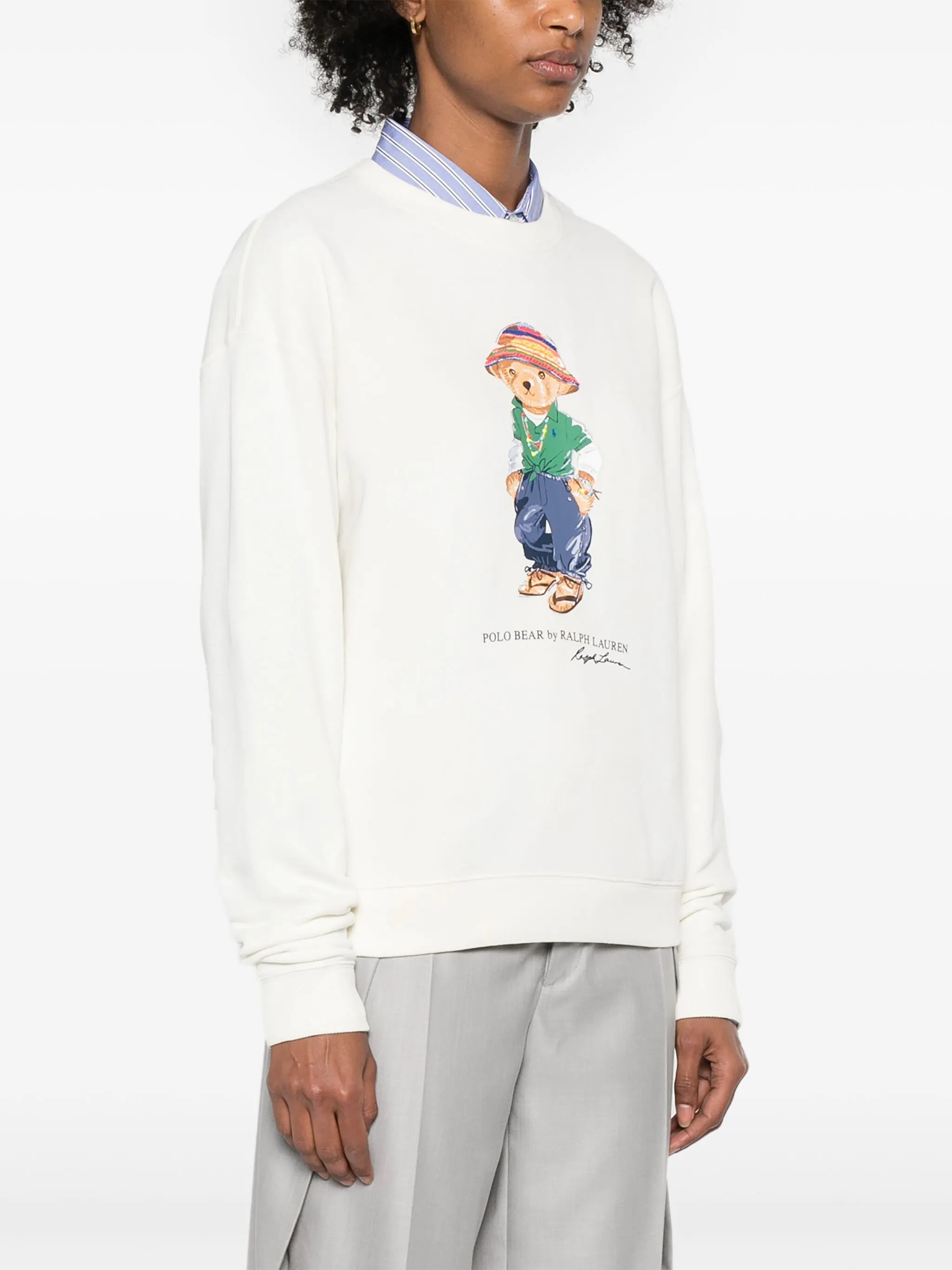 Polo Bear-print cotton sweatshirt