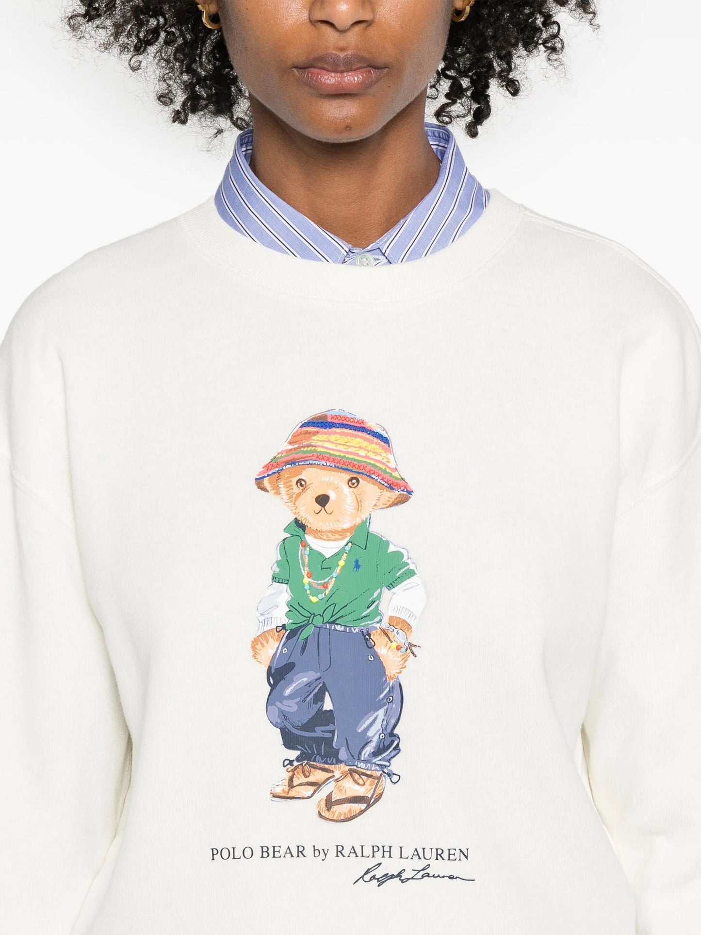 Polo Bear-print cotton sweatshirt