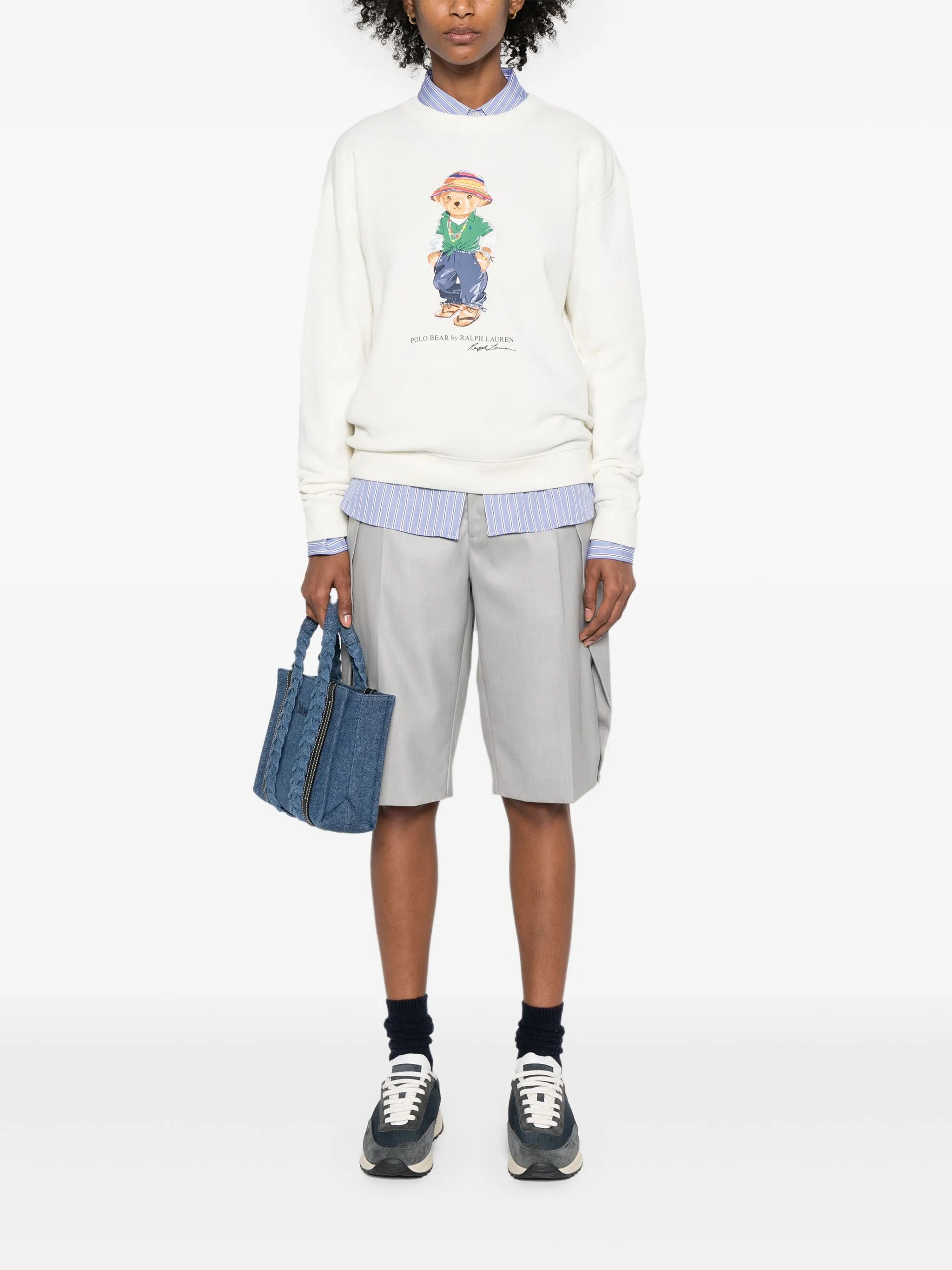 Polo Bear-print cotton sweatshirt